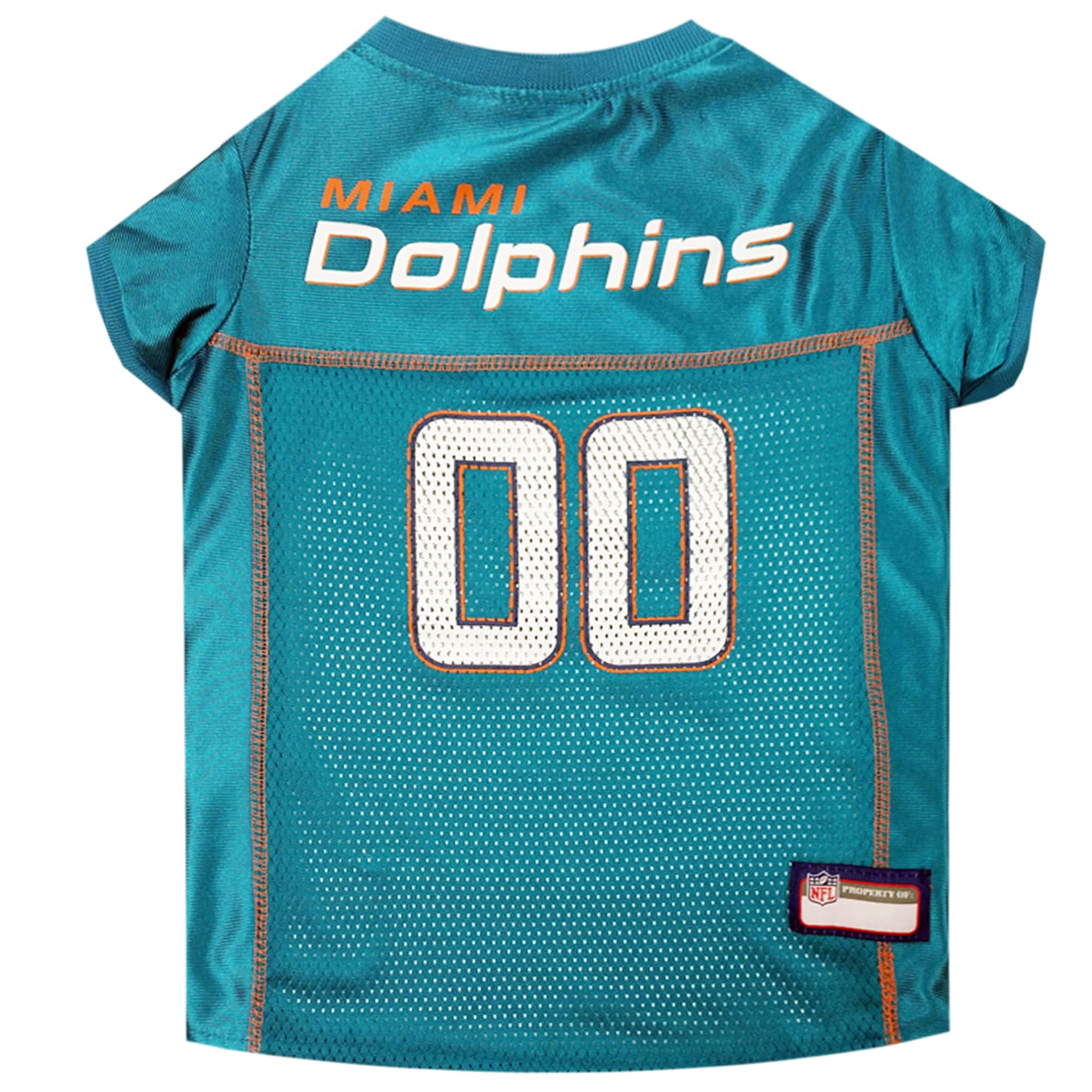 Pets First NFL AFC East Mesh Jersey For Dogs, XSmall, Miami Dolphins