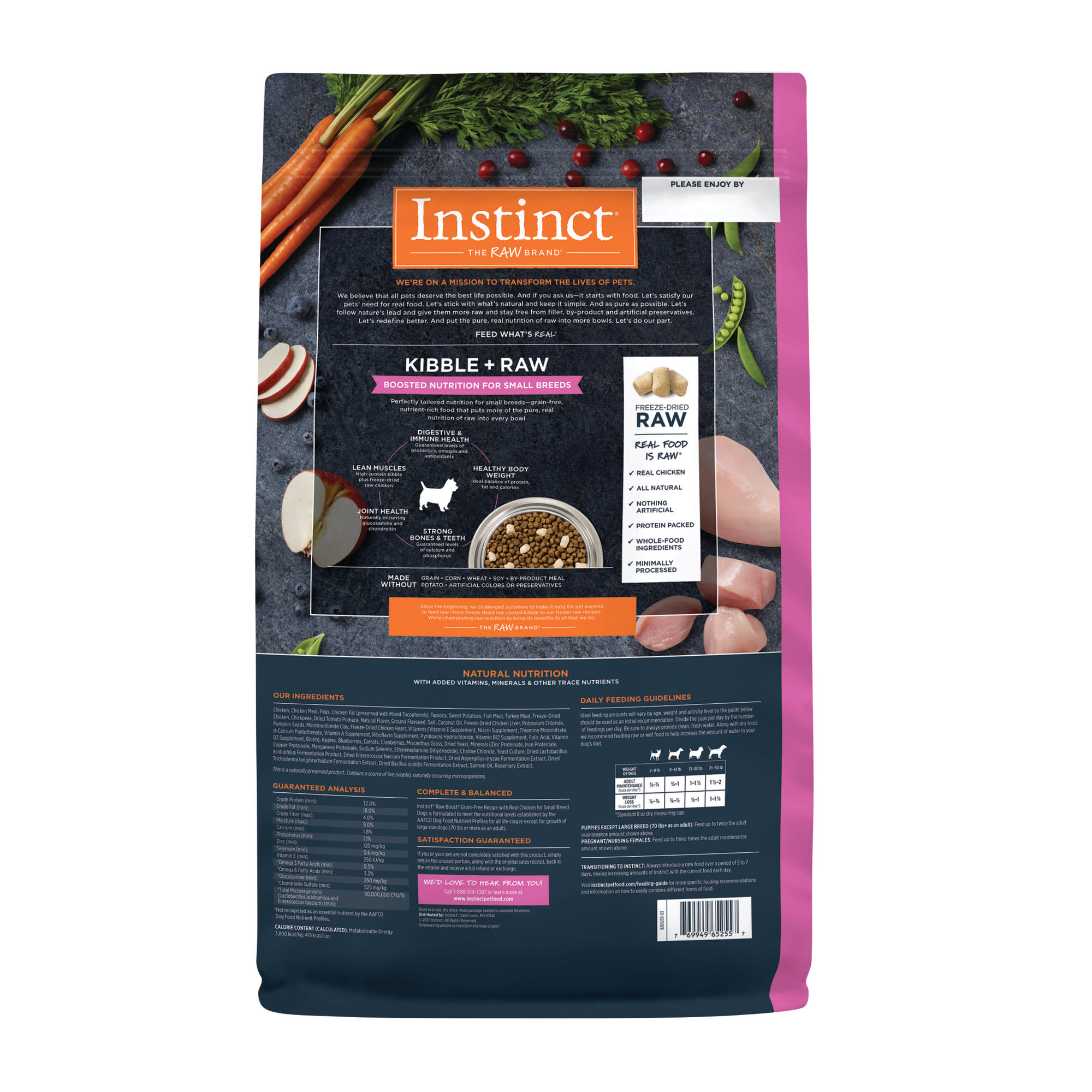 Instinct raw dog hot sale food small breed