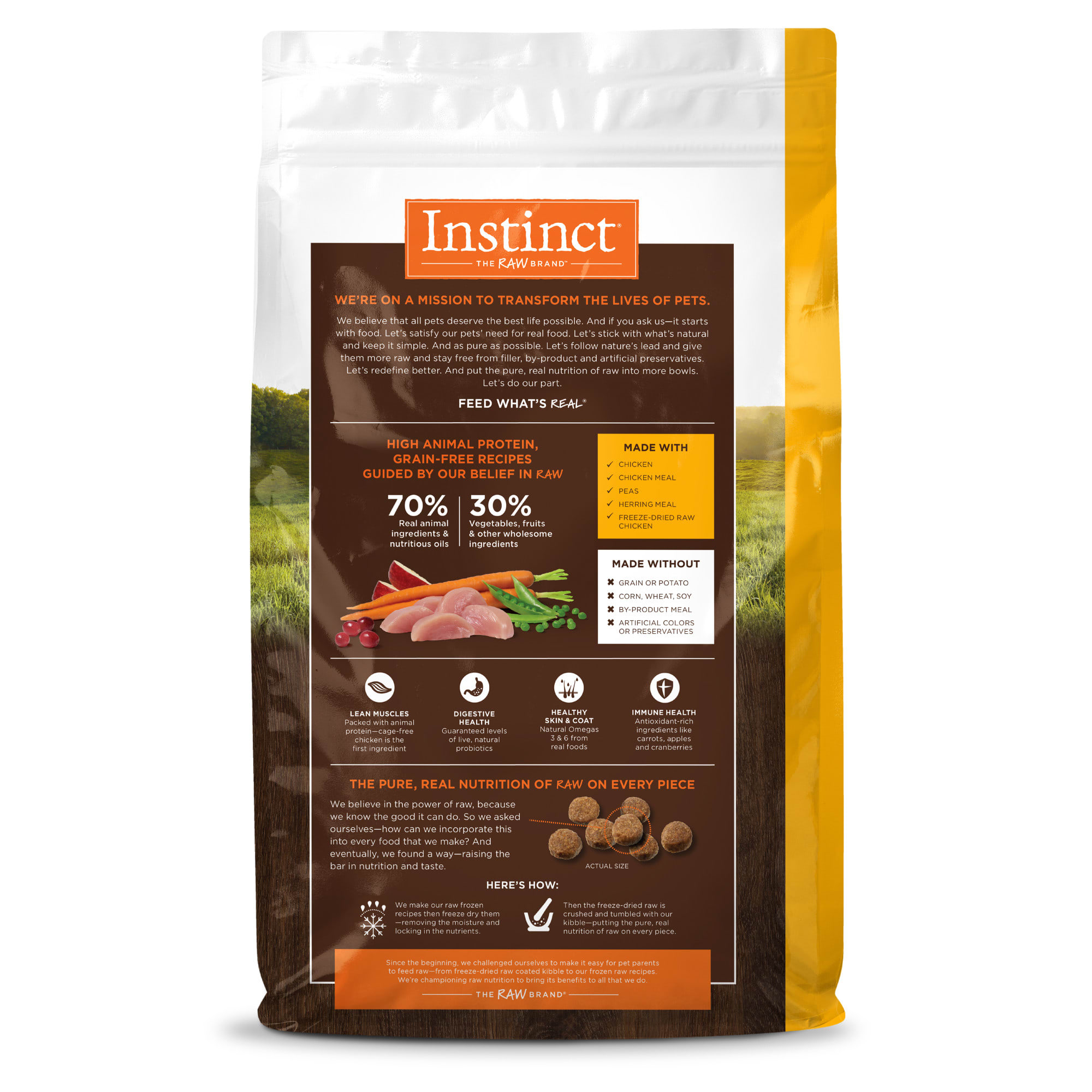 Instinct Original Grain Free Recipe with Real Chicken Natural Dry