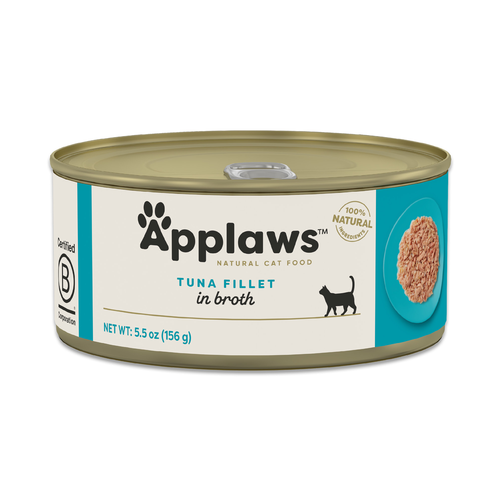 Applaws Natural Tuna Fillet in Broth Wet Cat Food 5.5 oz. Case