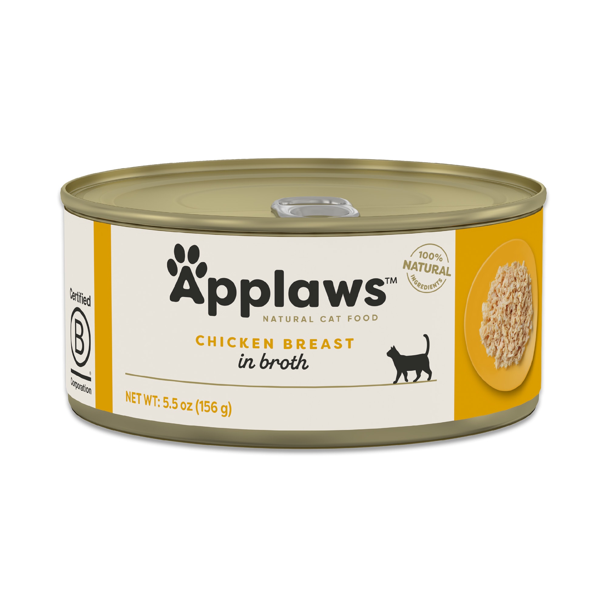 Applaws Natural Chicken Breast in Broth Wet Cat Food 5.5 oz. Case of 24