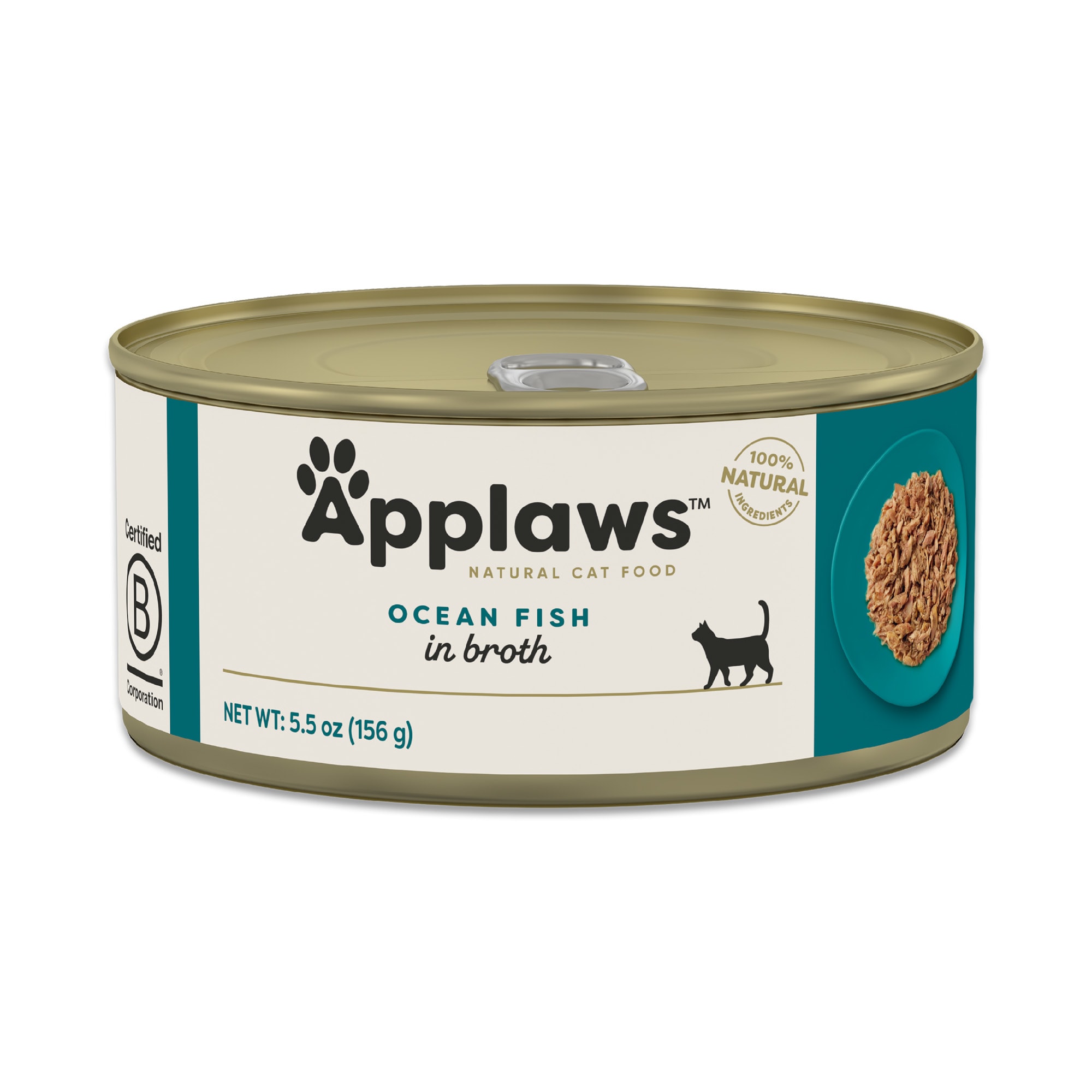 Applaws Natural Ocean Fish in Broth Wet Cat Food 5.5 oz. Case of 24