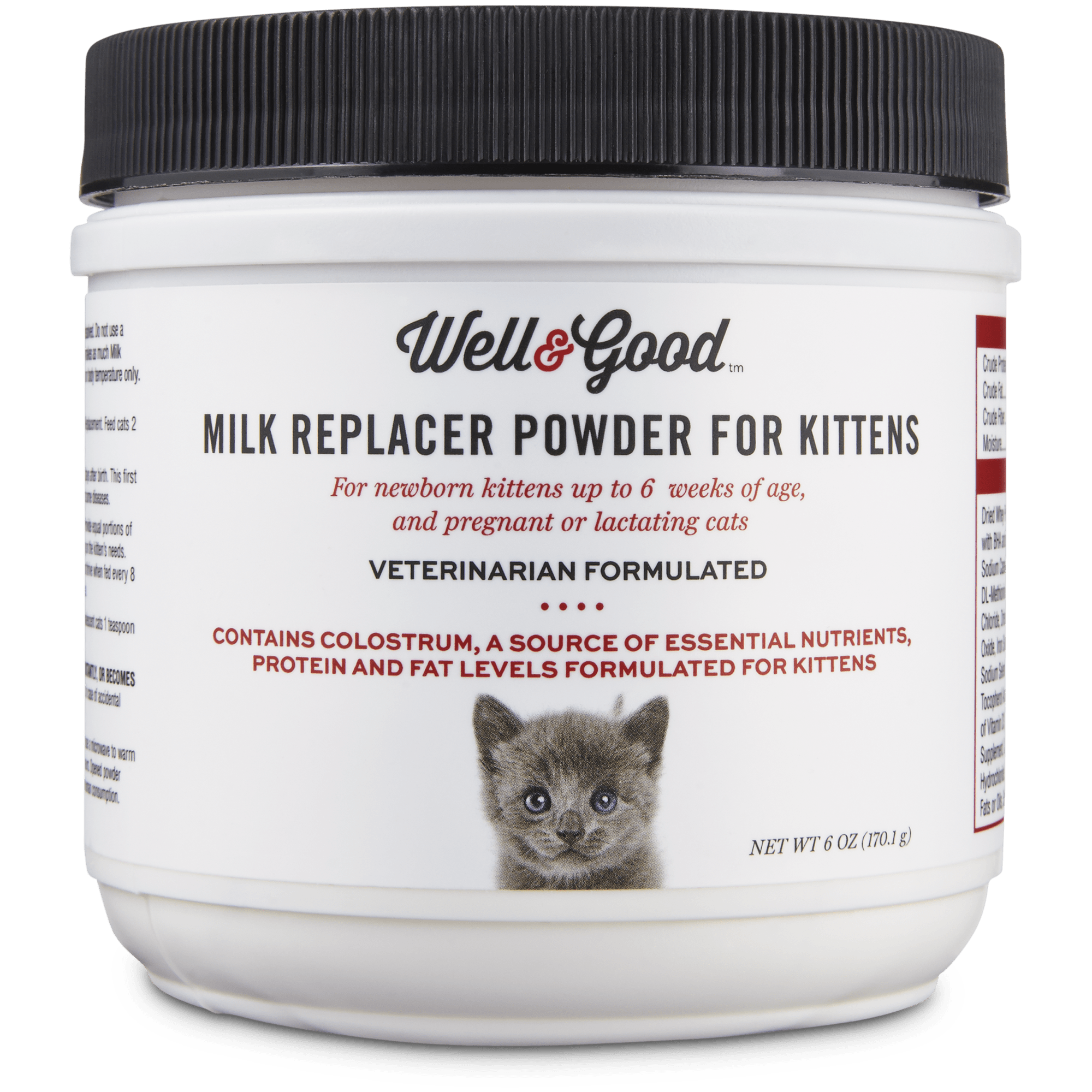 UPC 800443206959 product image for Well & Good Milk Replacer for Kittens, 6 OZ, 6 FZ | upcitemdb.com