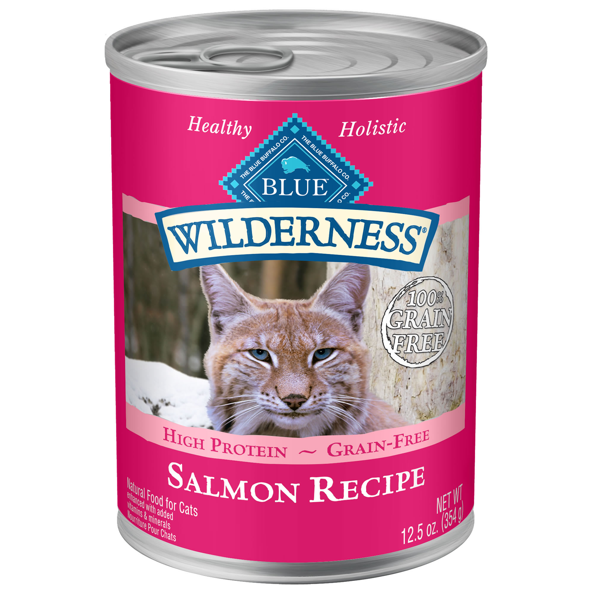 UPC 840243118120 product image for Blue Buffalo Blue Wilderness Salmon Recipe Wet Cat Food, 12.5 oz., Case of 12, 1 | upcitemdb.com