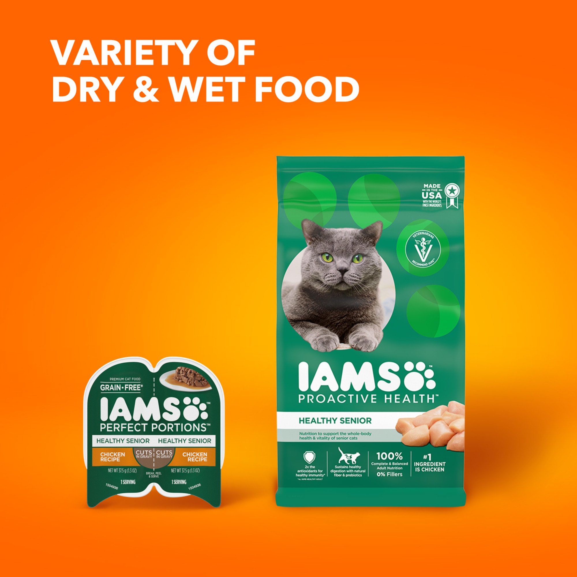 Iams ProActive Health Chicken Senior Dry Cat Food, 16 Petco