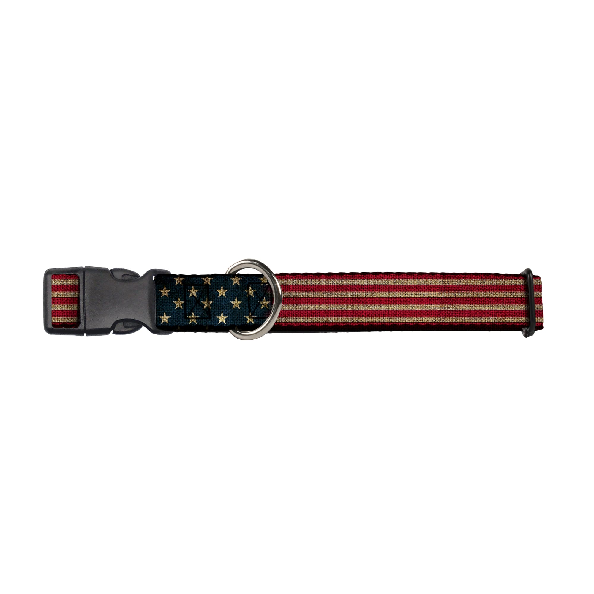BuckleDown Americana Dog Collar, For necks 9"15" Petco