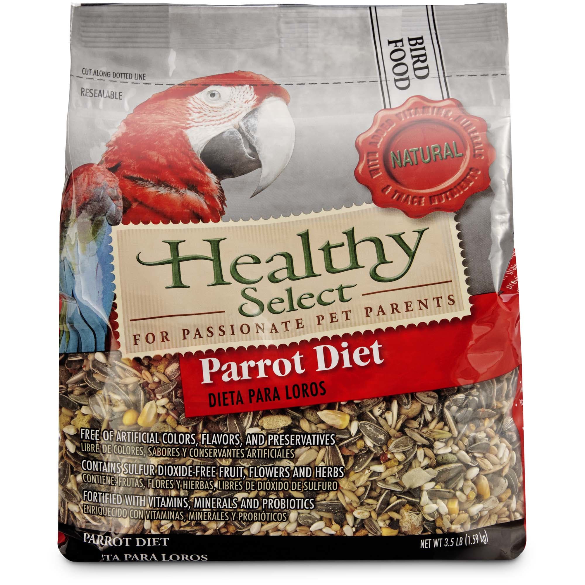 Healthy Select Parrot Diet Bird Food 3.5 lbs