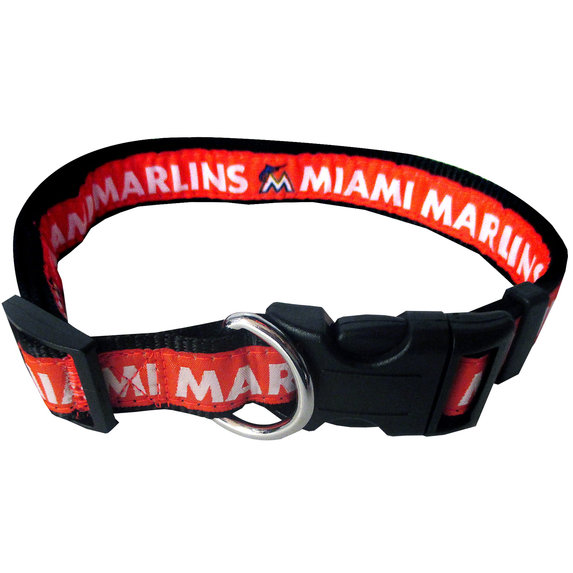 Miami Marlins MLB Small Dog Collar & Adjustable Buckle