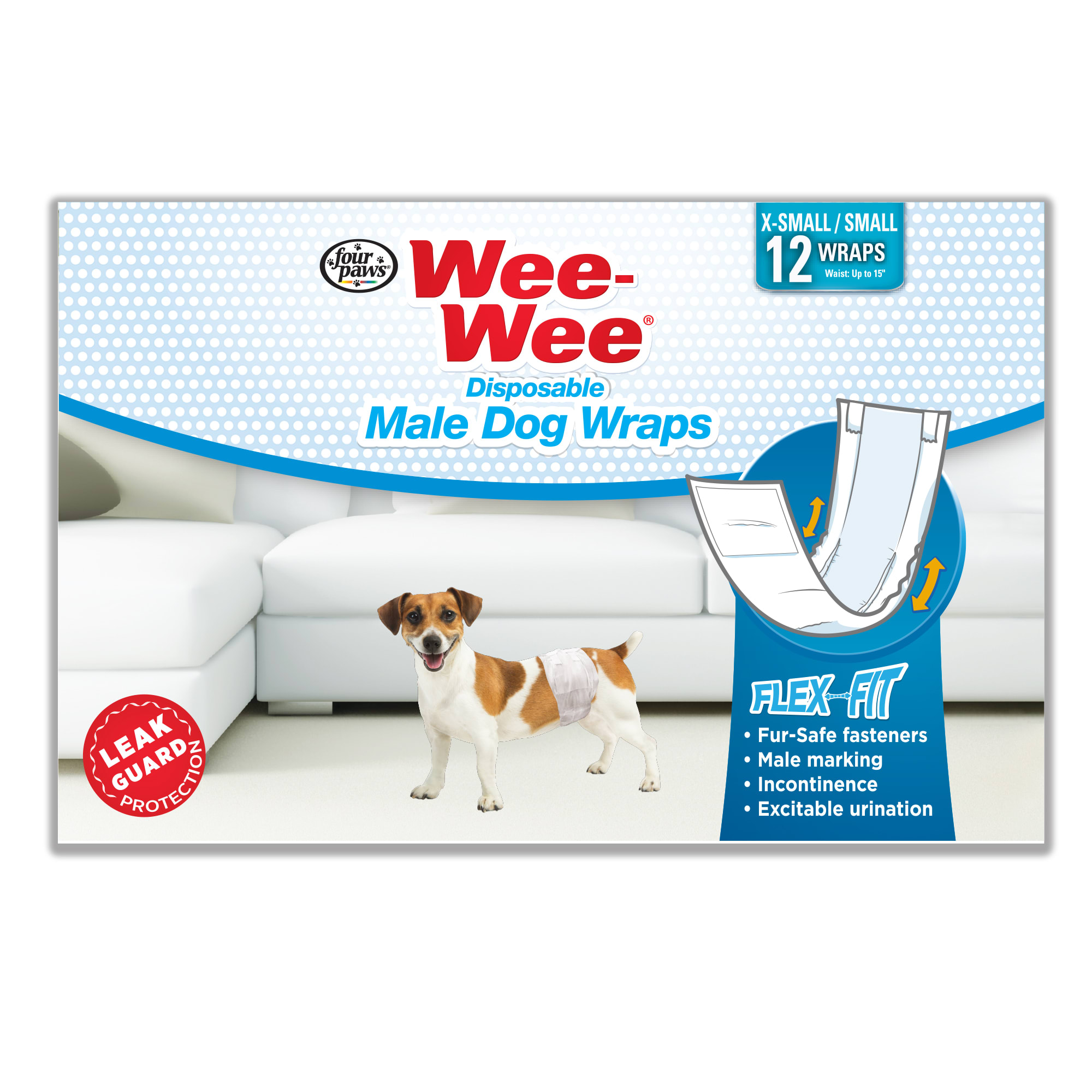 Wee wee disposable outlet male dog wraps