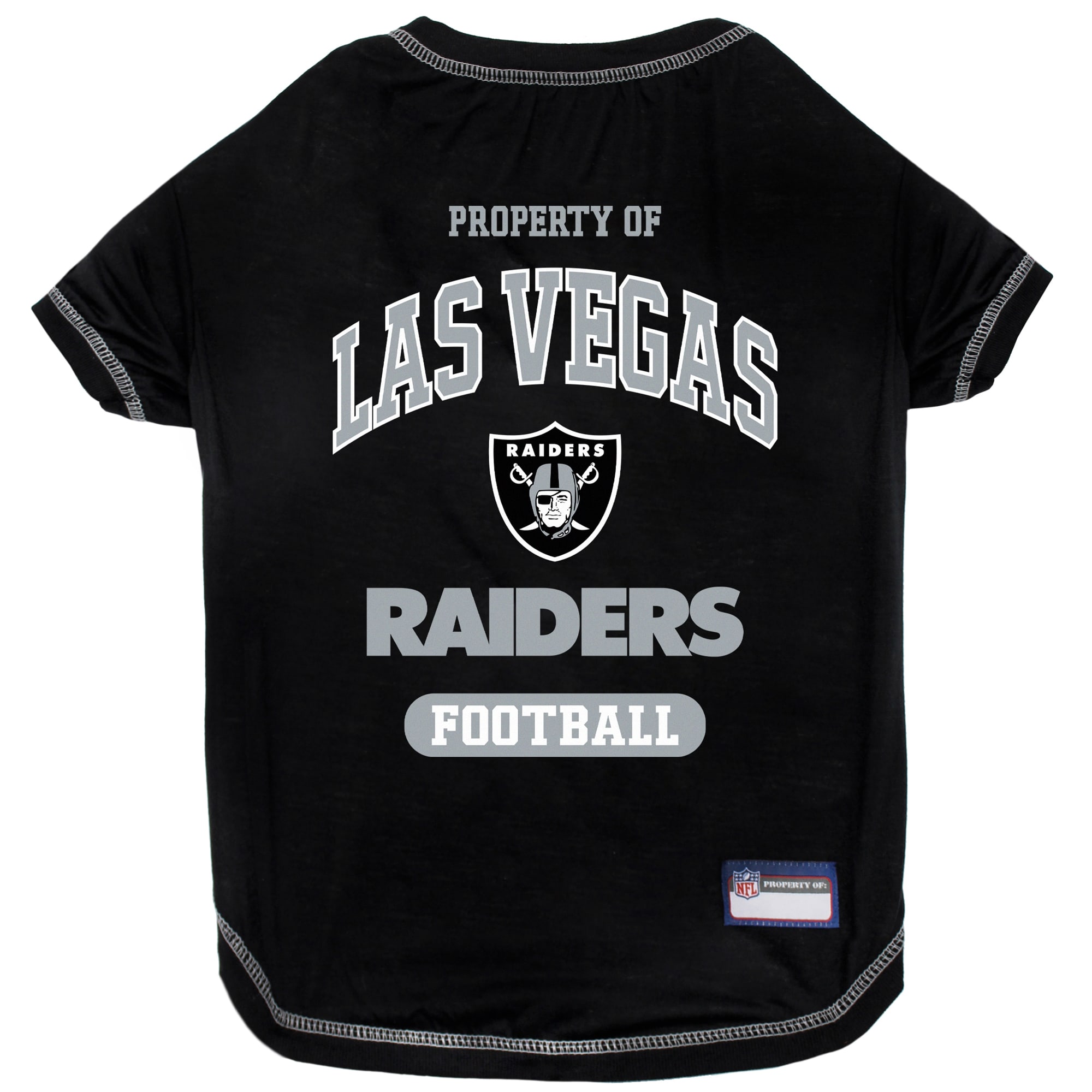 Pets First NFL AFC West TShirt For Dogs, Medium, Las Vegas Raiders Petco