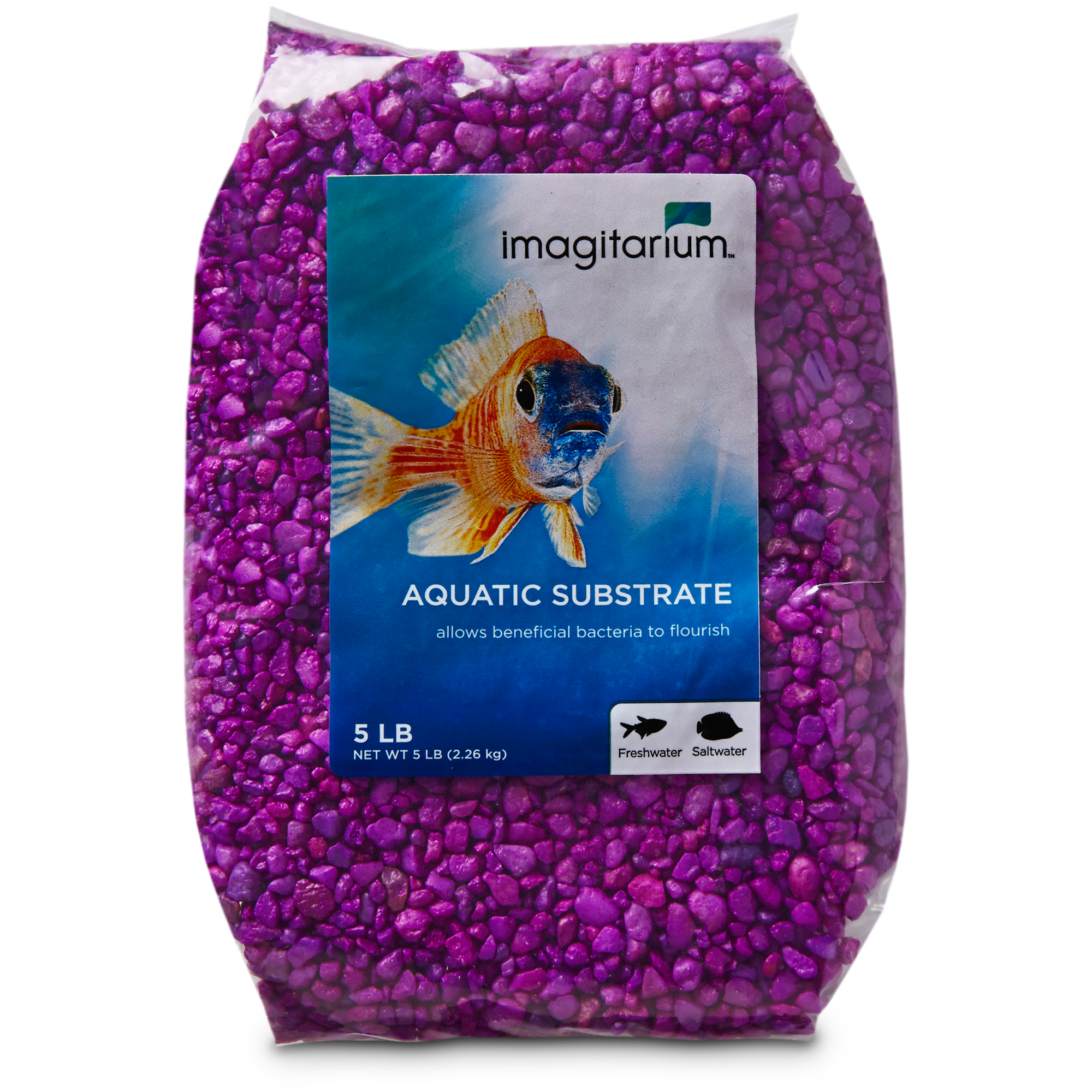 GloFish Aquarium Gravel, Pink/Green/Blue, 5-lb