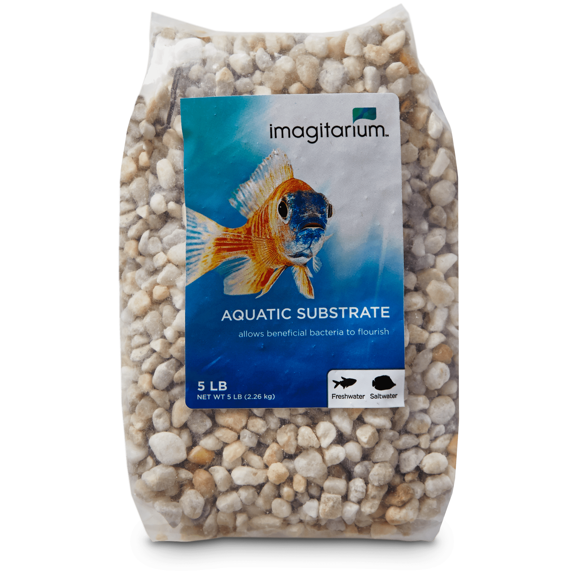 Imagitarium Aquarium Gravel Substrate, Snowy River, 5 lbs. Petco