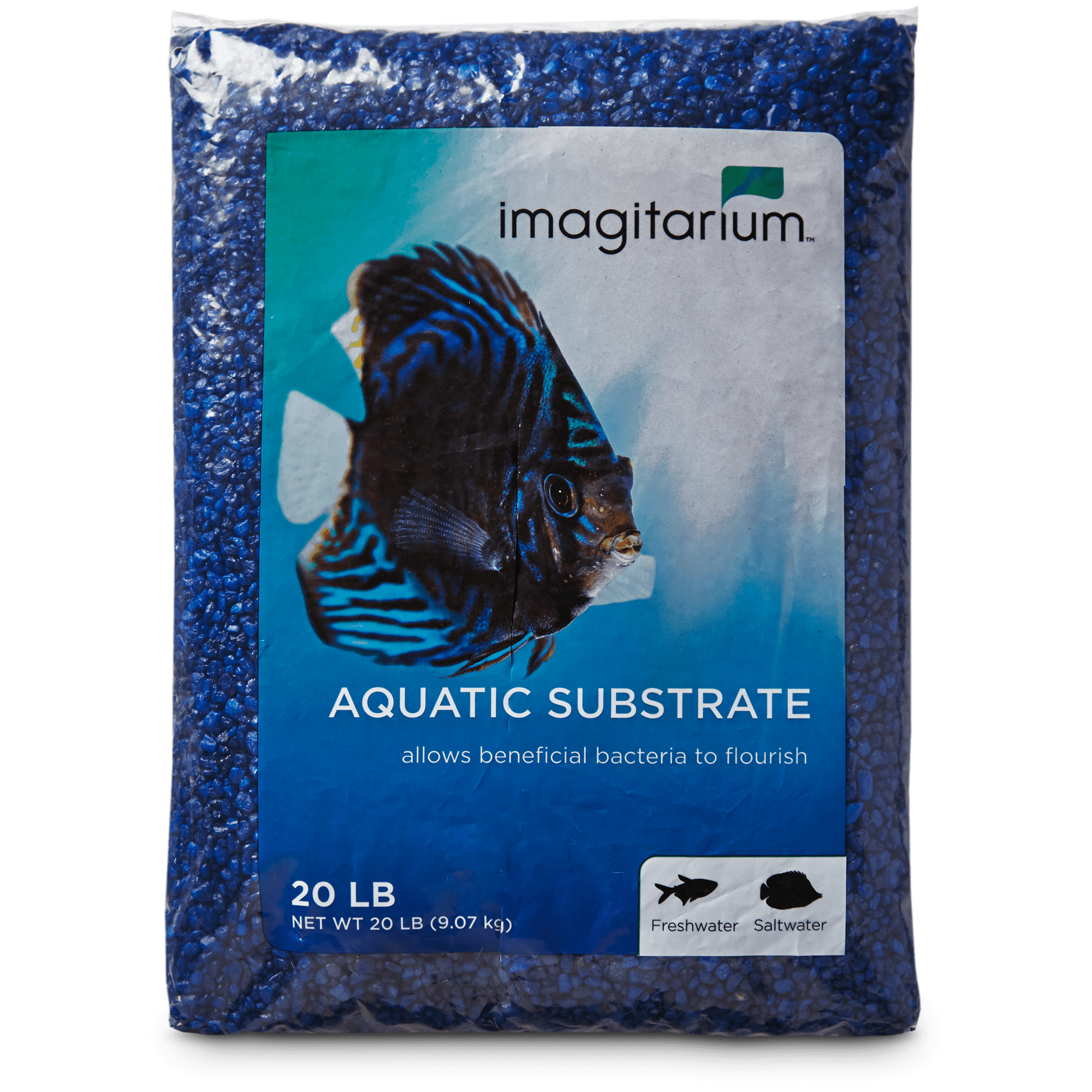 Aanklager tempel Gevangene Imagitarium Dark Blue Aquarium Gravel, 20 LBS | Petco