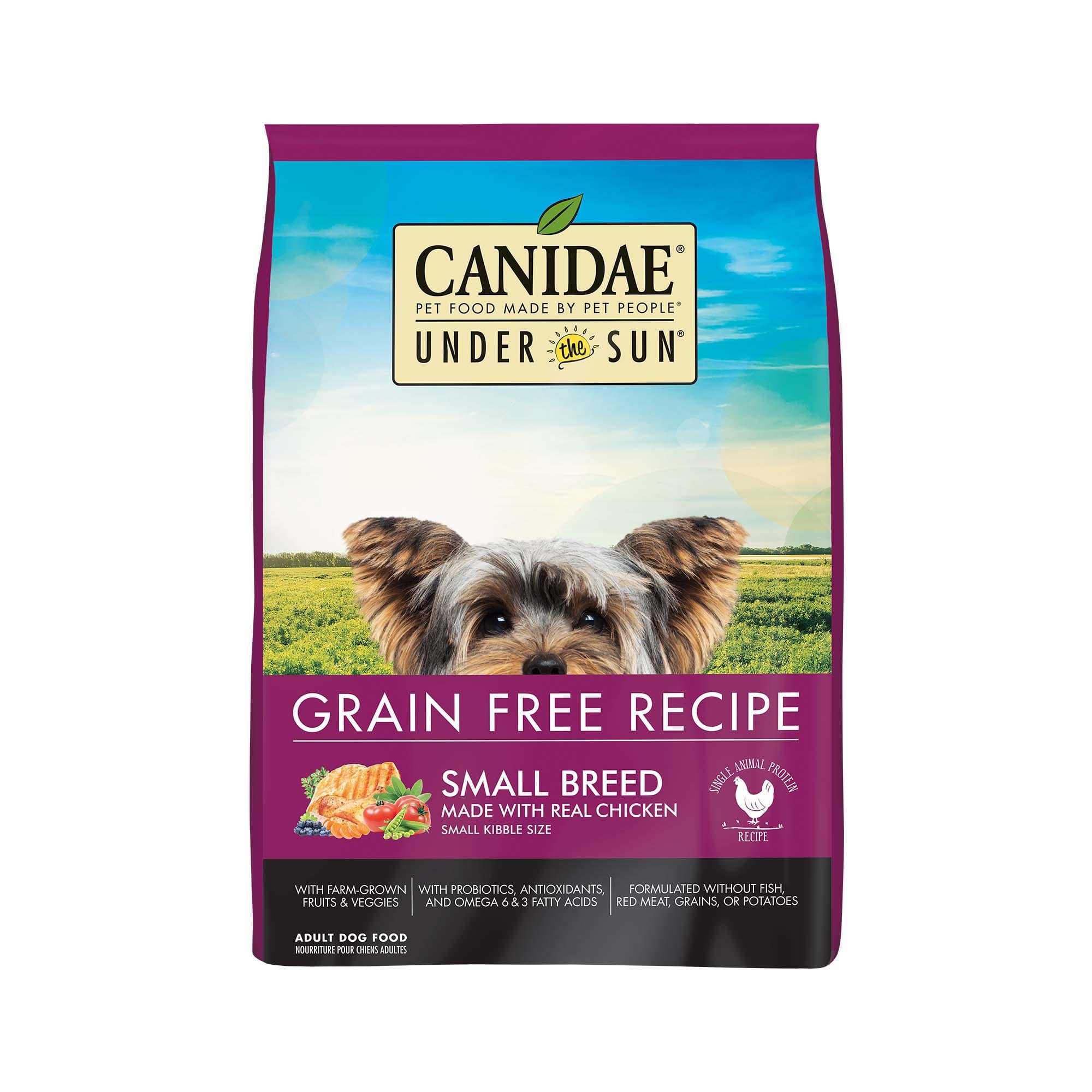 grain free small breed dog food