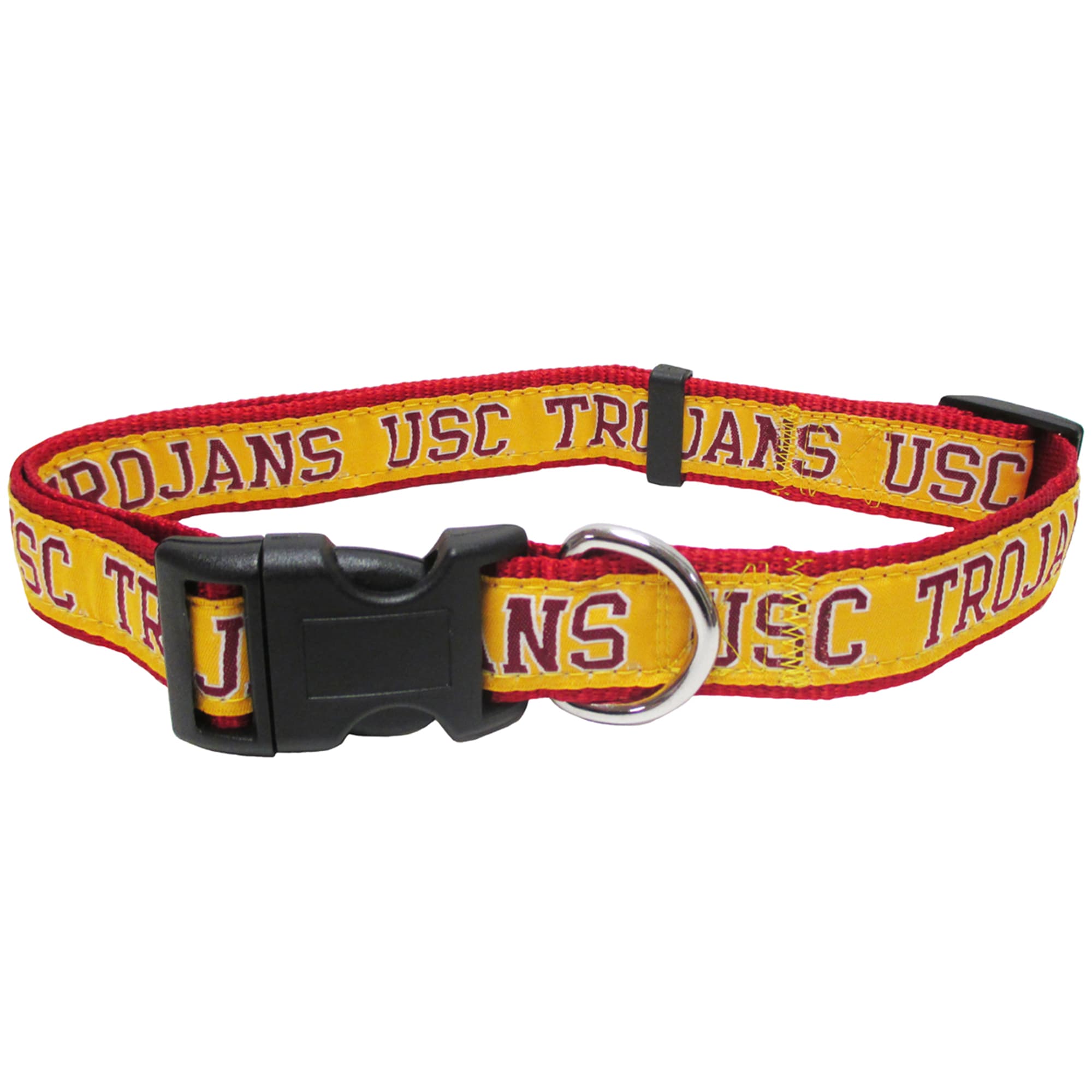 Pets First NCAA Pet Collar - Sporty, Shiny & Colorful Dog Or Cat Collar (Adjustable Nylon)