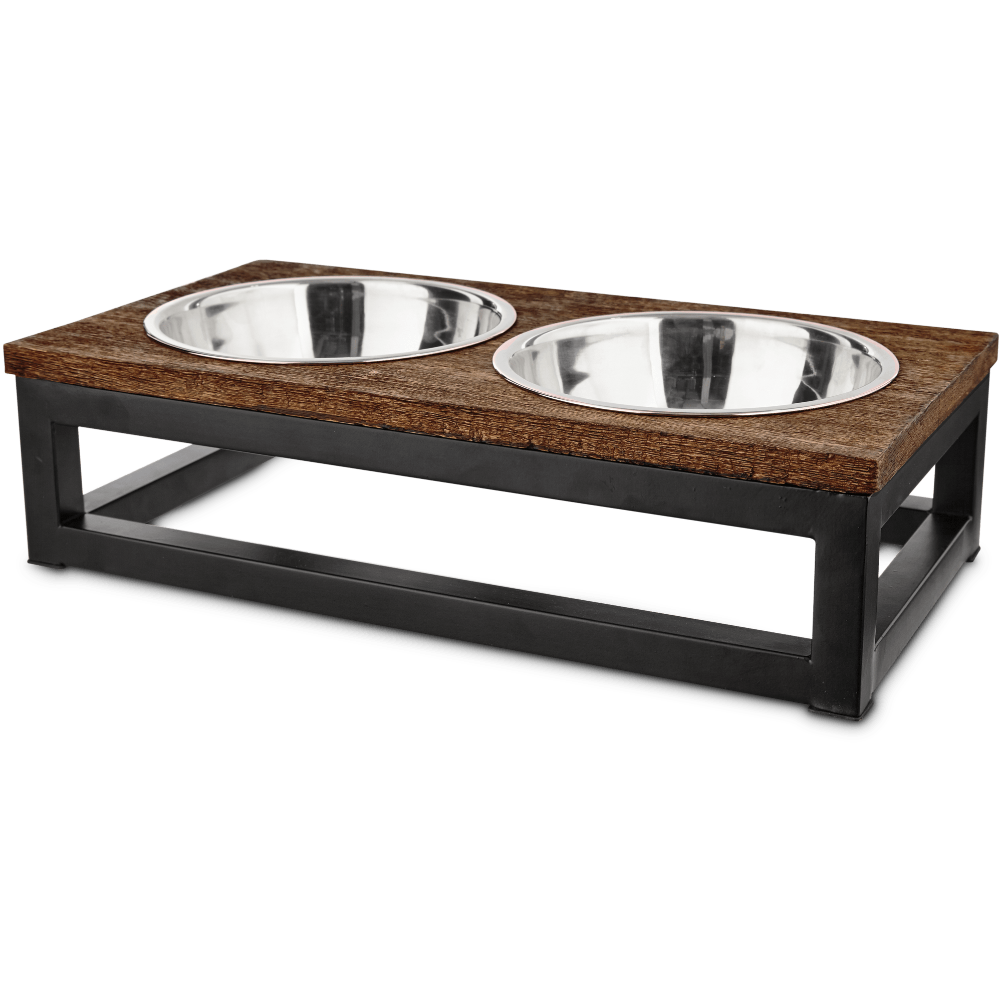 wooden raised dog bowls