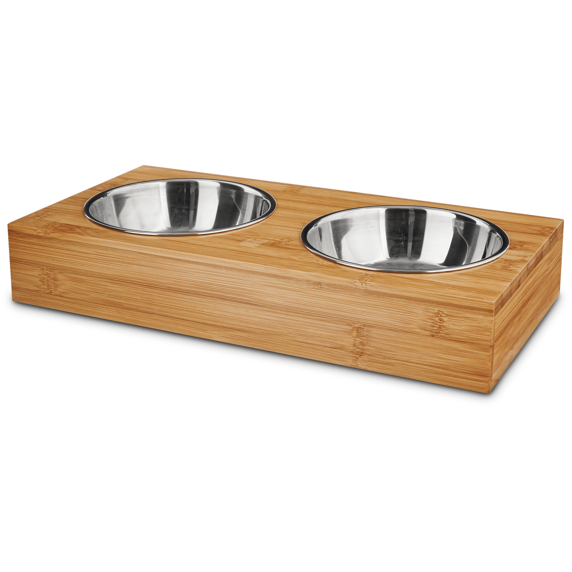 EveryYay Better Together Elevated Wood Double Diner with Stainless