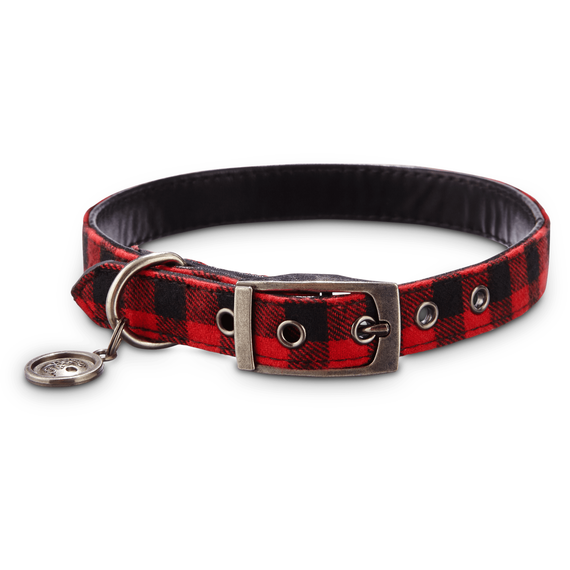 checkered dog collar