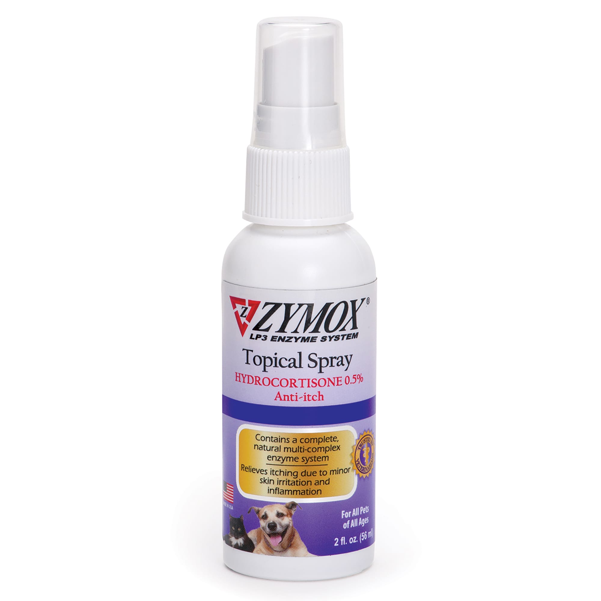 Zymox Spray with .5% hydrocortisone , 2 