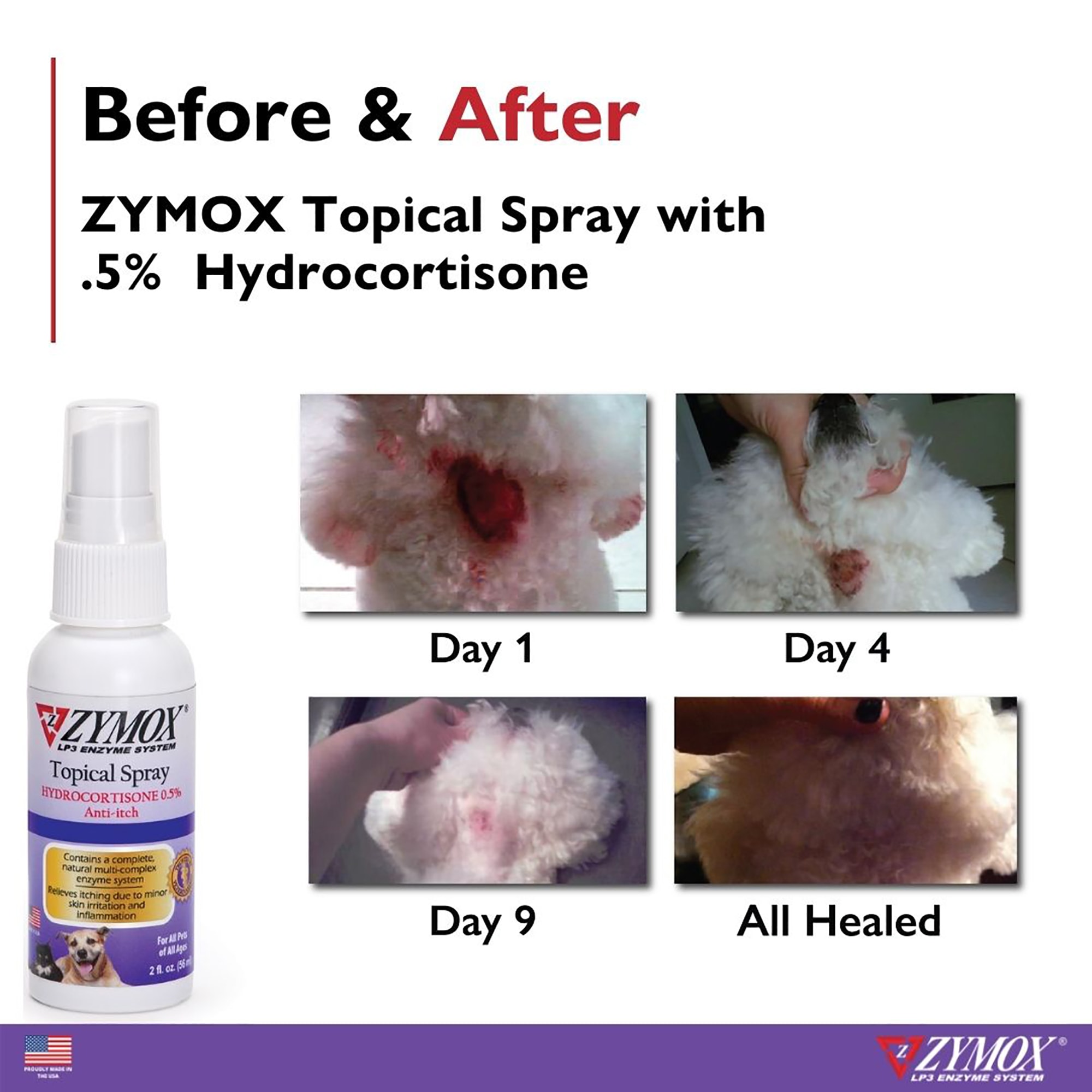 Zymox spray for store dogs