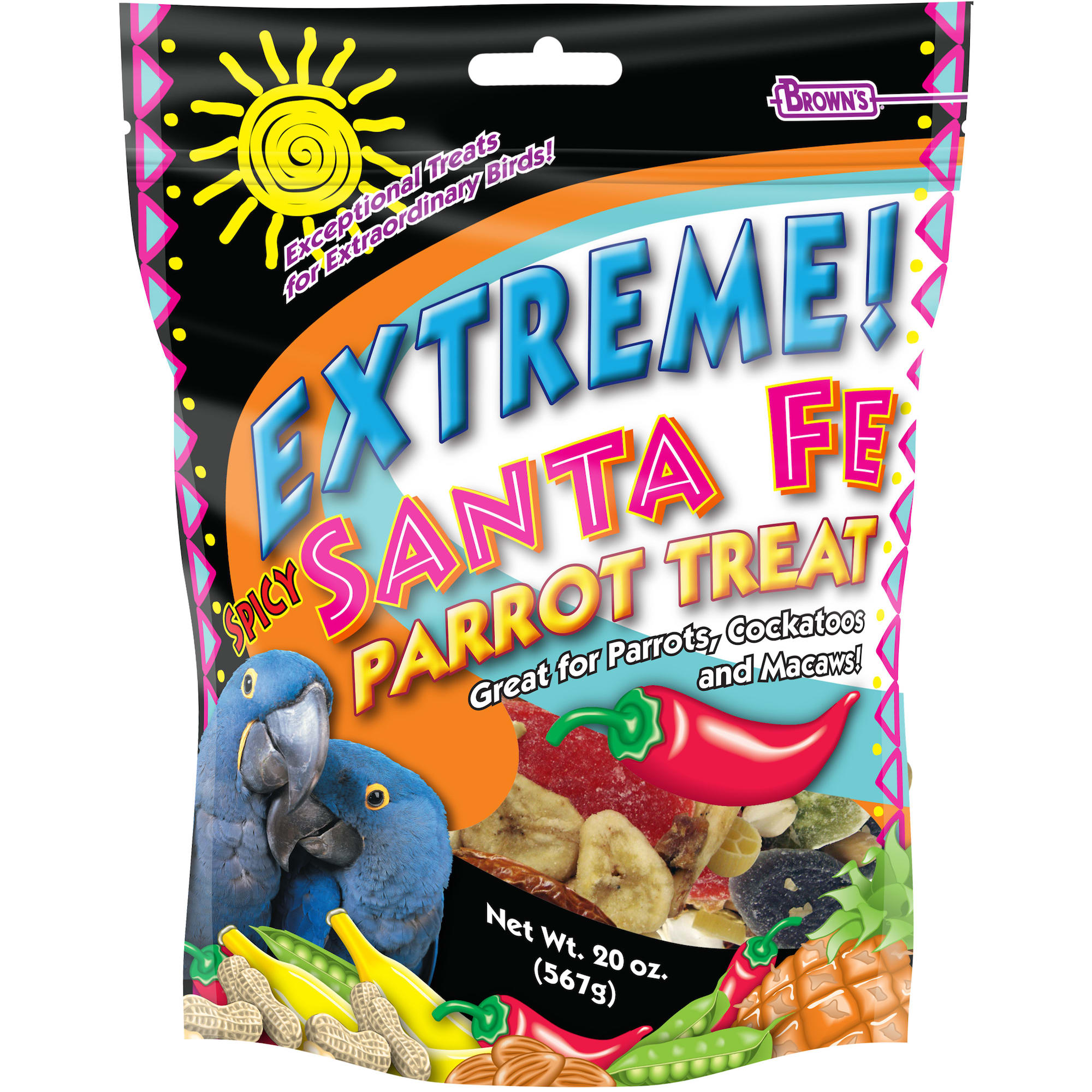 Browns Extreme Spicy Santa Fe Parrot Treat, 20 oz.