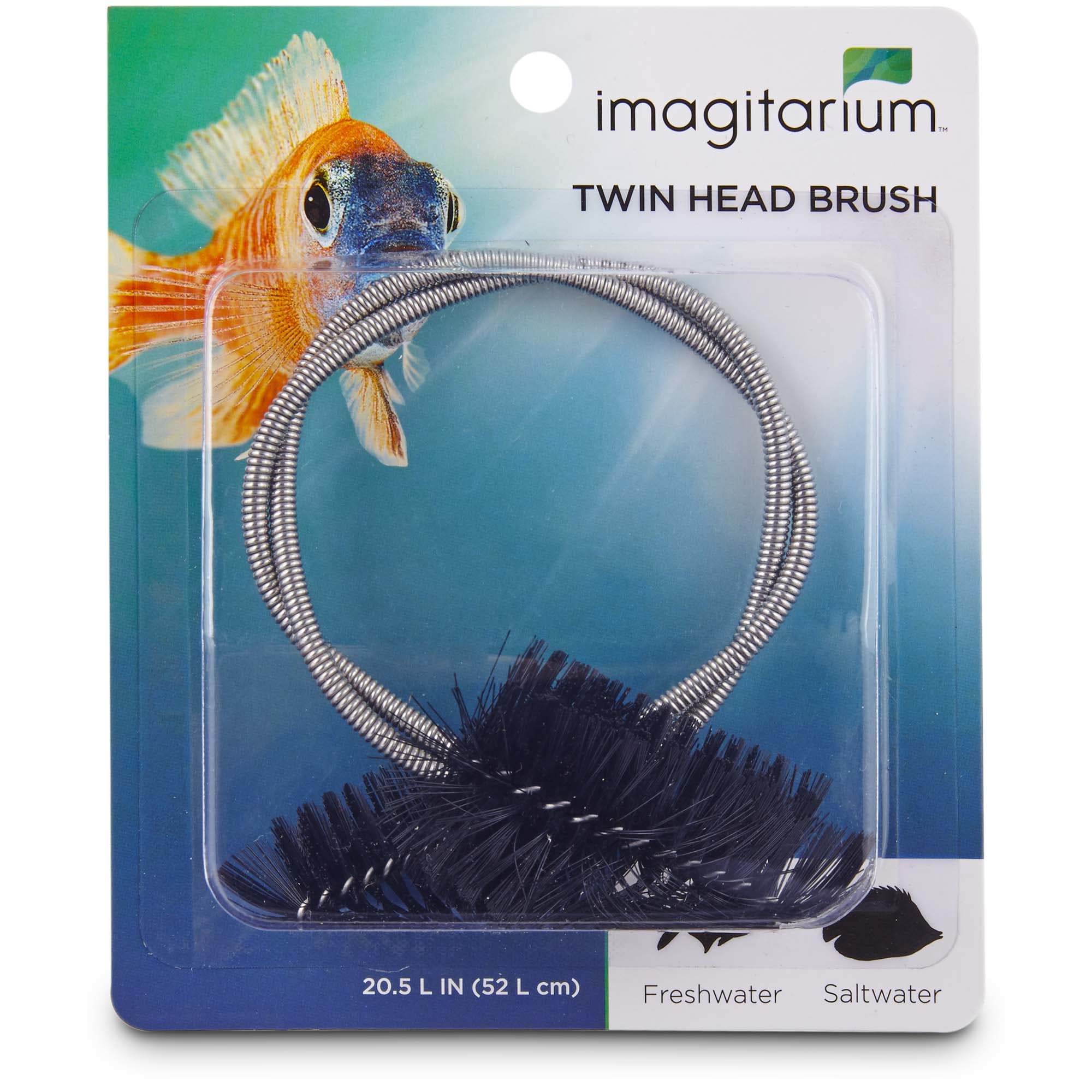 Aquarium Filter Brush Set, Flexible Double Ended Bristles Hose