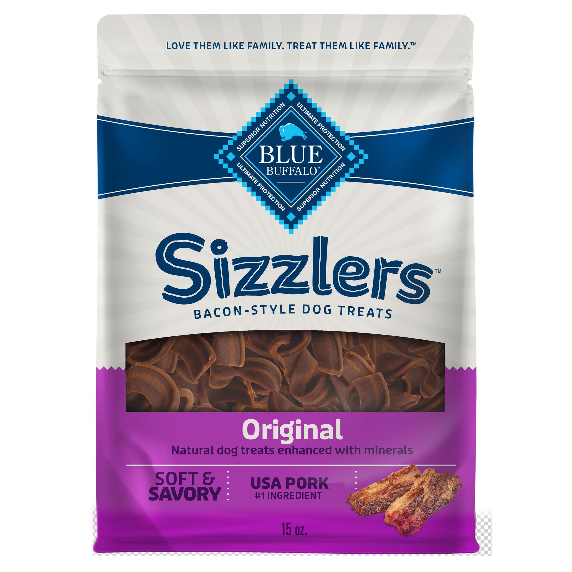 Blue sizzlers sale dog treats