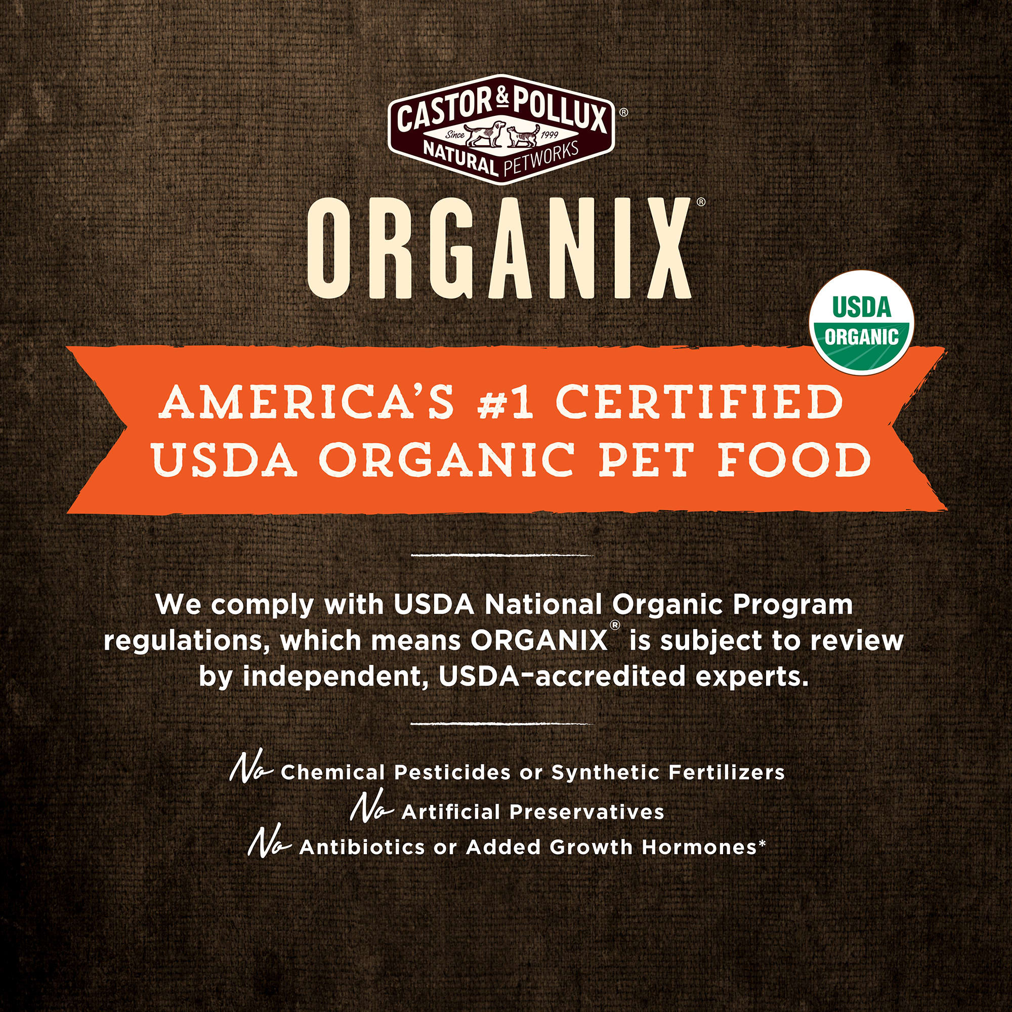 Castor Pollux Organix Grain Free Organic Chicken Pate Wet Cat Food 3 oz. Case of 24