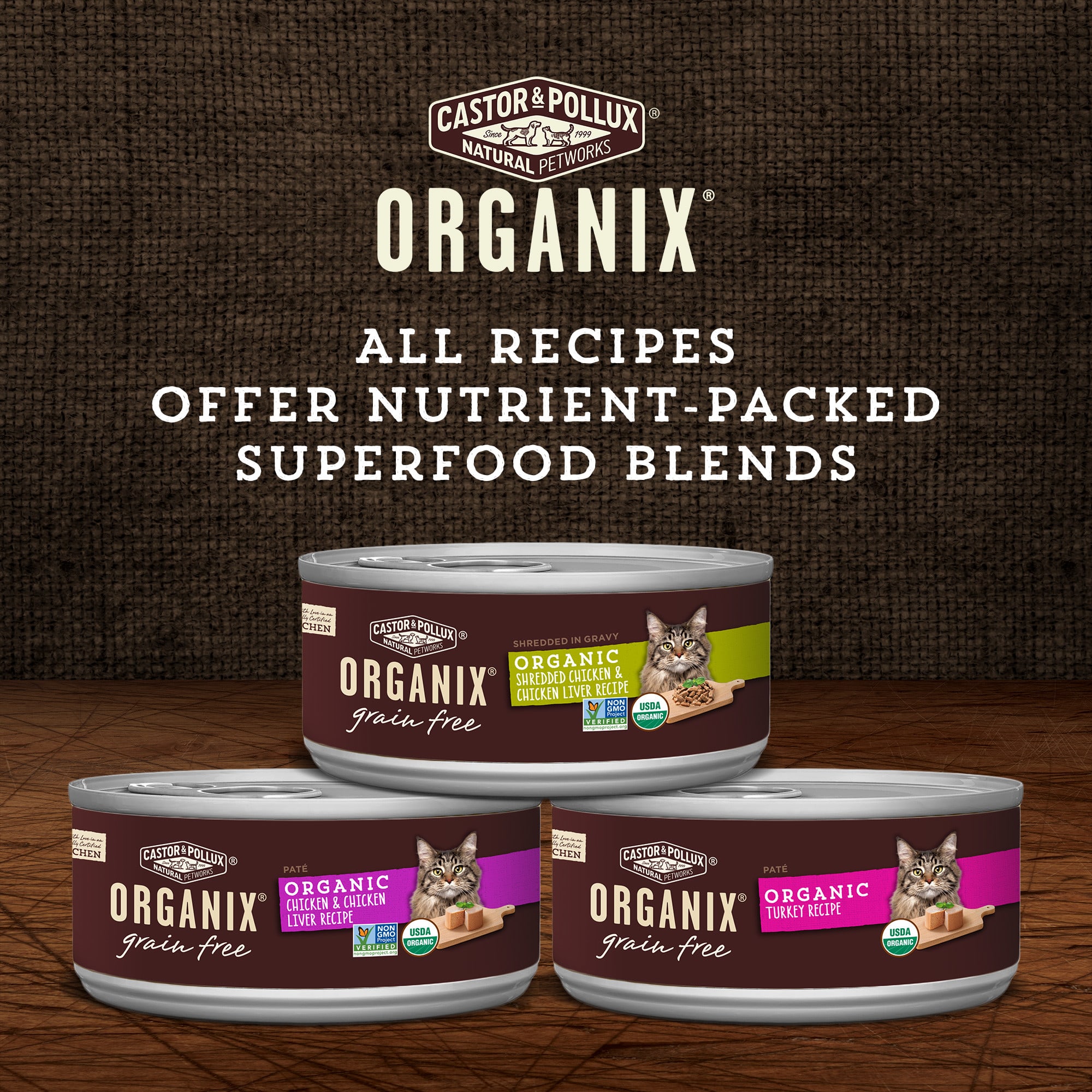 Organic Chicken Chewy Organix Discontinued CASTOR POLLUX Organix