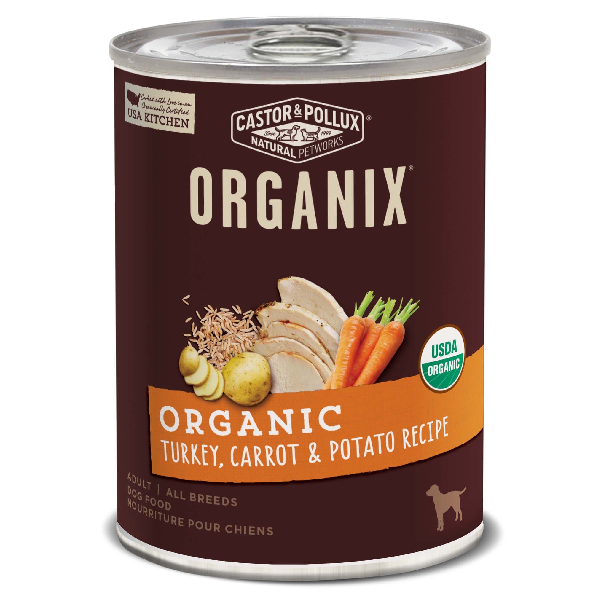 Castor Pollux Organix Organic Turkey Carrot Potato Recipe Wet Dog Food 12.7 oz. Case of 12 Petco