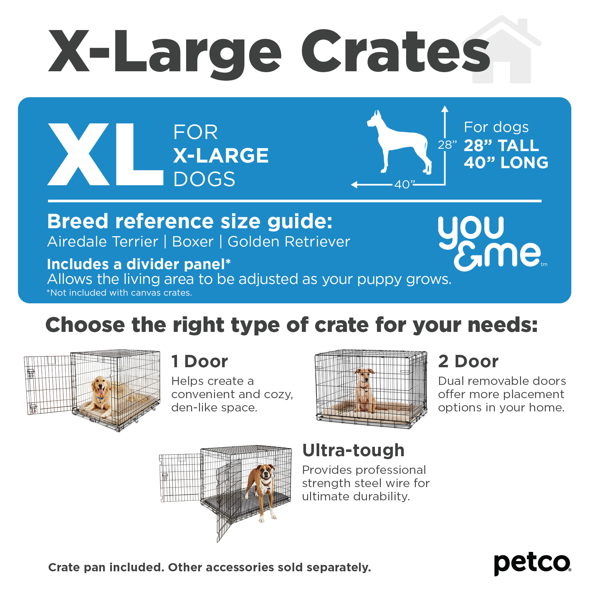 you and me folding crate