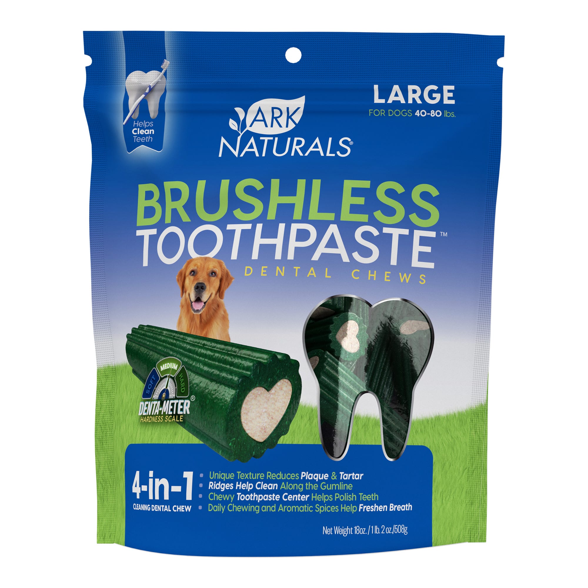 Ark Naturals Brushless Individual Toothpaste for Large Dogs 18 oz