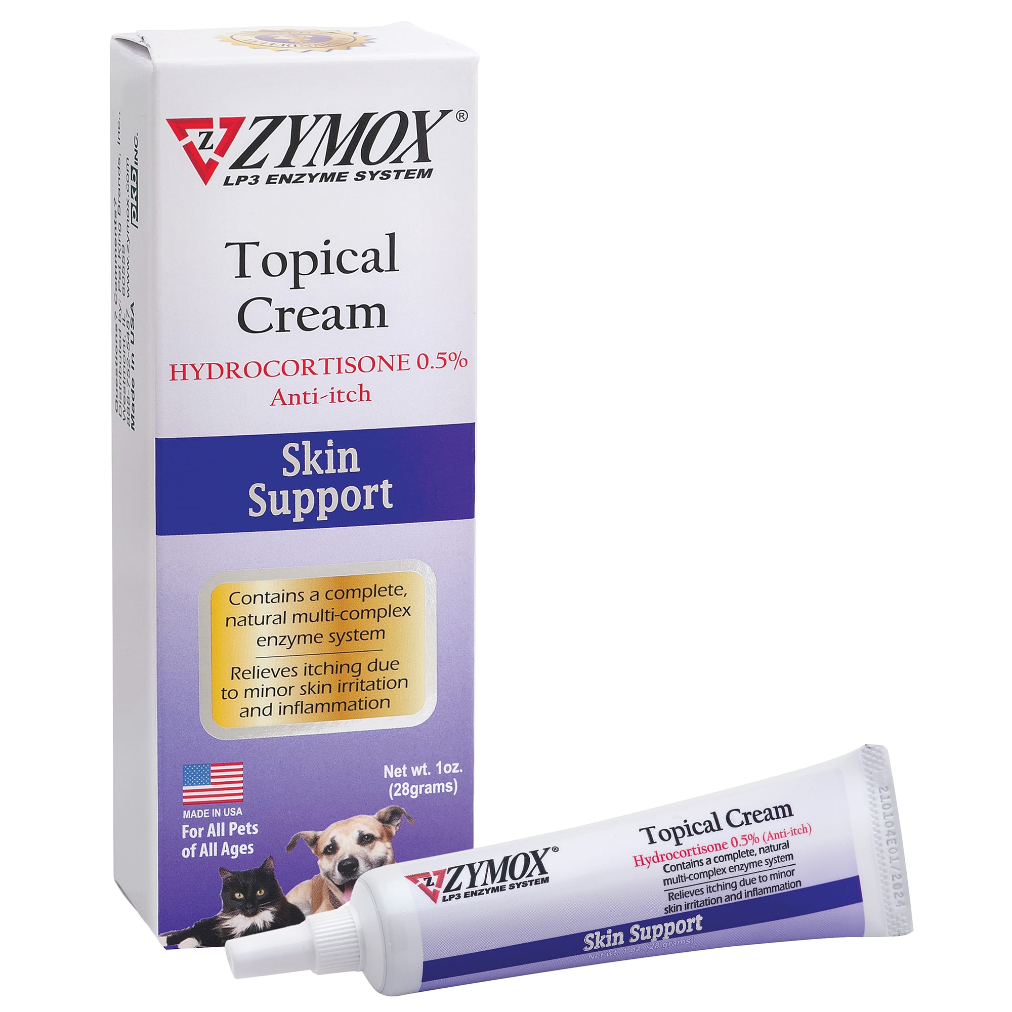 ZYMOX Hydrocortison Cream, 1oz | Petco