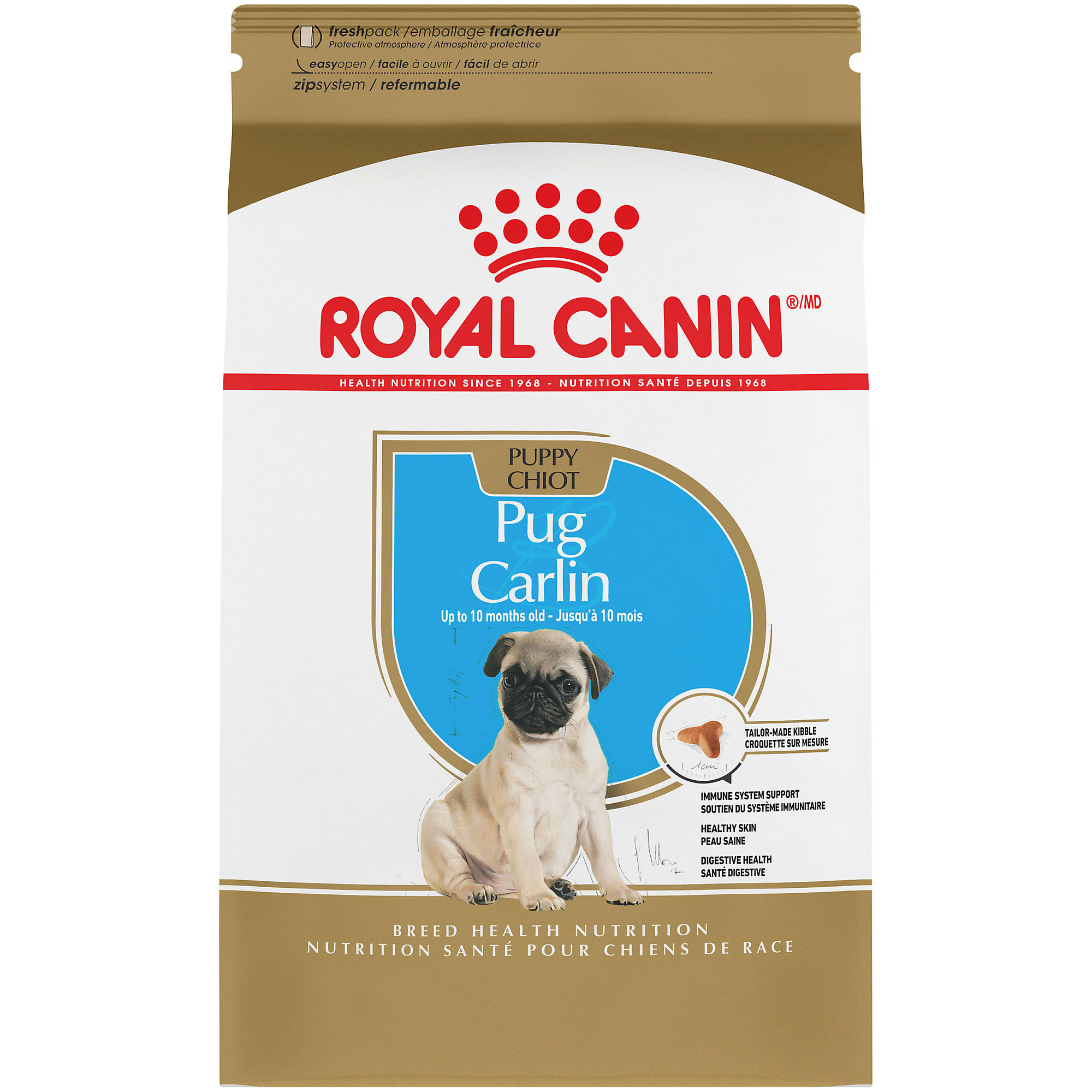 Royal Canin Breed Health Nutrition Pug Puppy Dry Dog Food 2.5 lbs