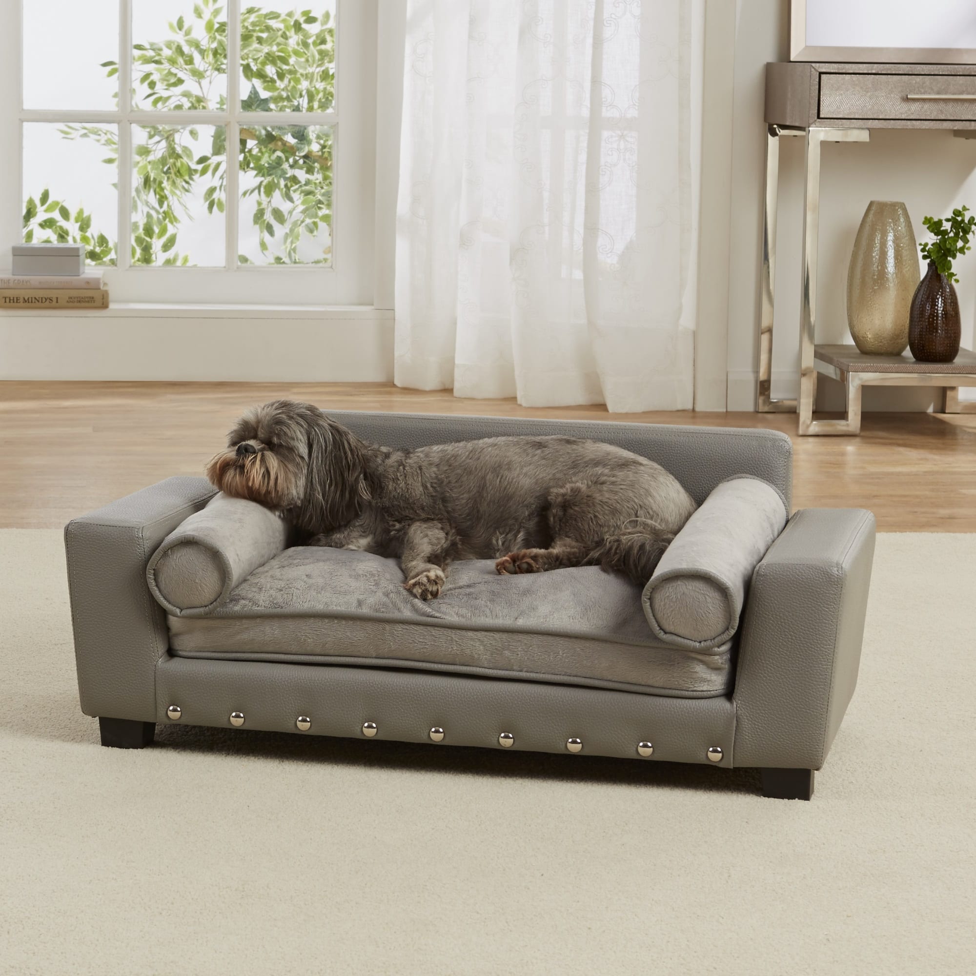 Enchanted Home Pet Grey Scout Pet Sofa 