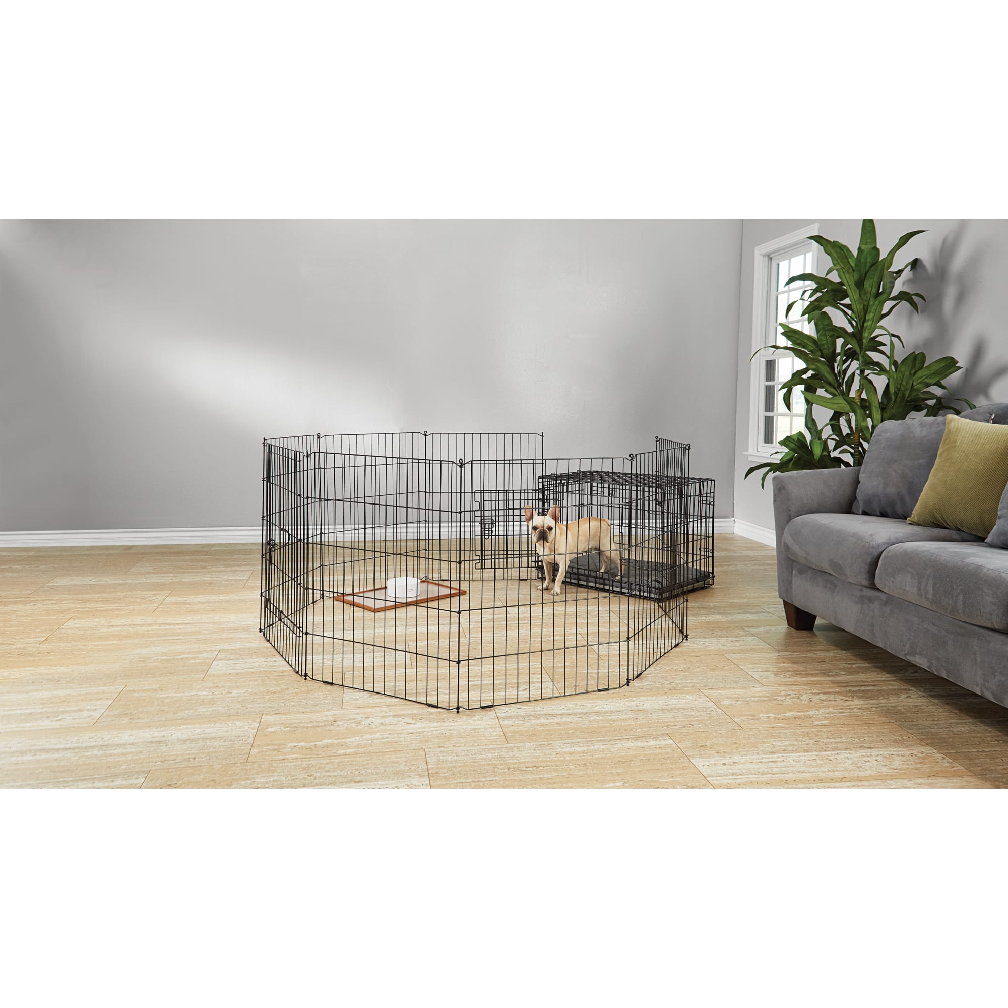 adjustable dog crate