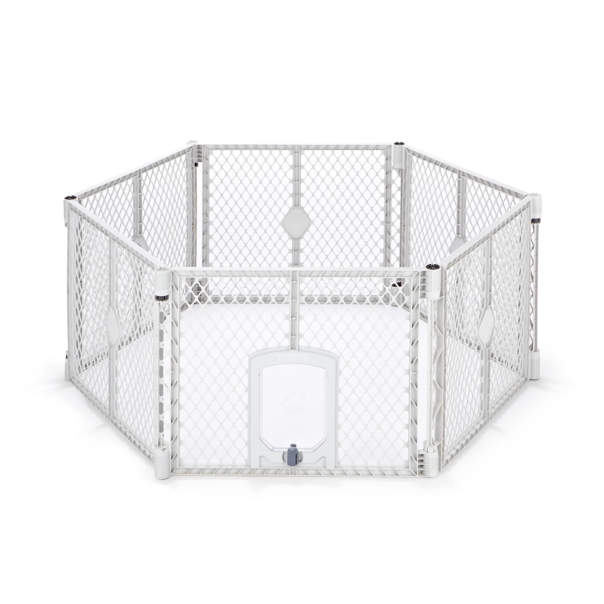 north states mypet petyard passage yard for pets  gray plastic