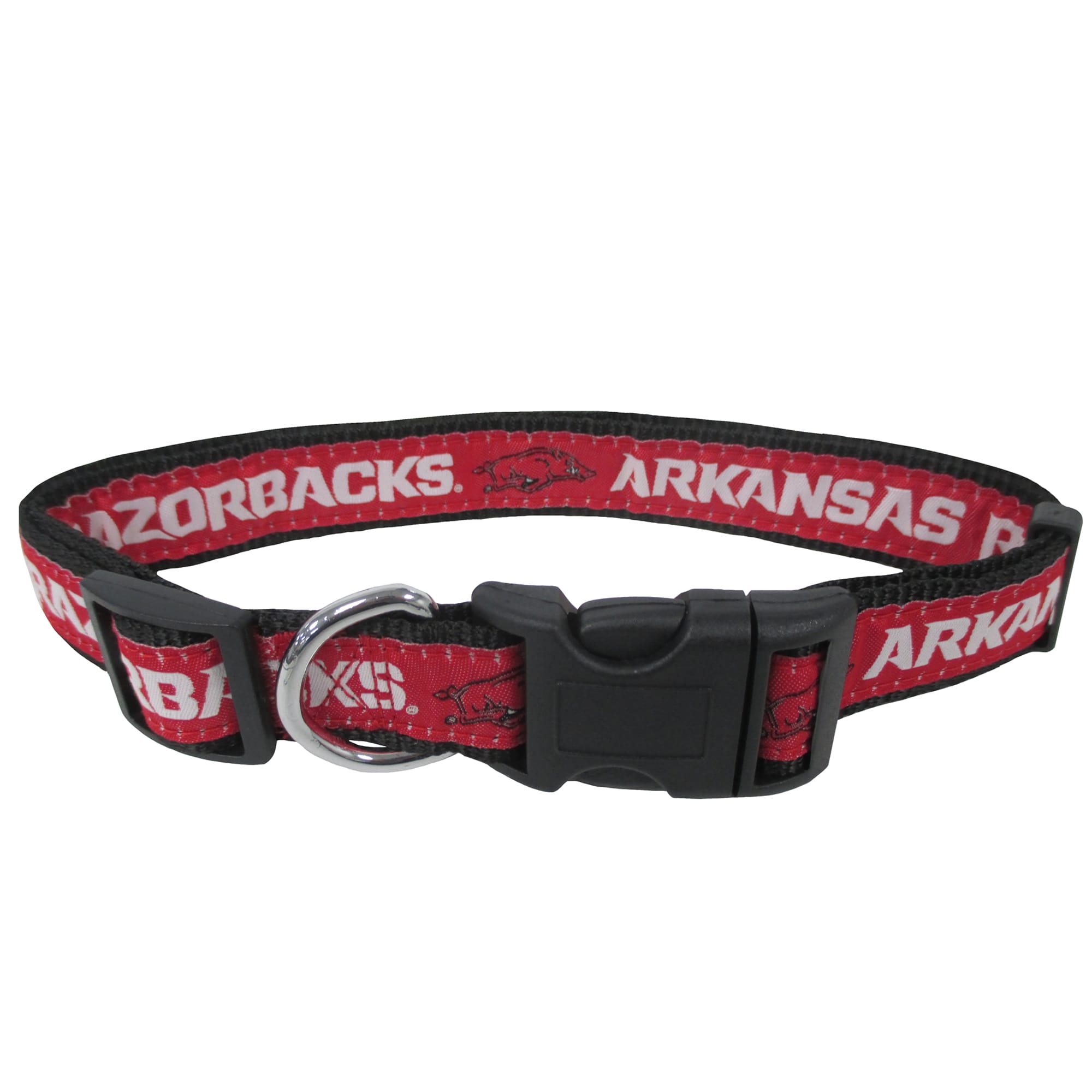 Pets First Arkansas Razorbacks NCAA Dog Collar, Small | Petco