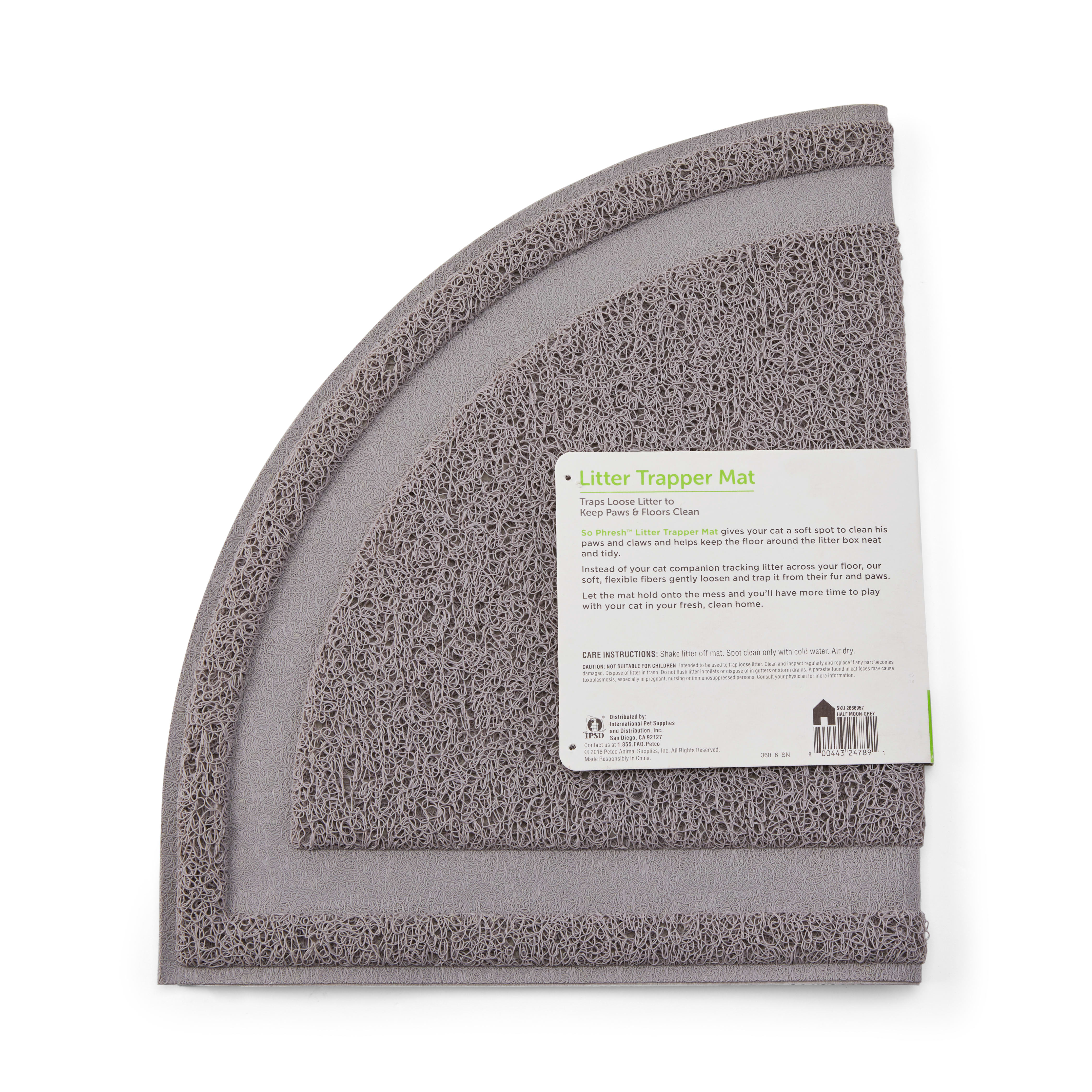 So Phresh Half Moon Shape Cat Litter Trapper Mat Medium