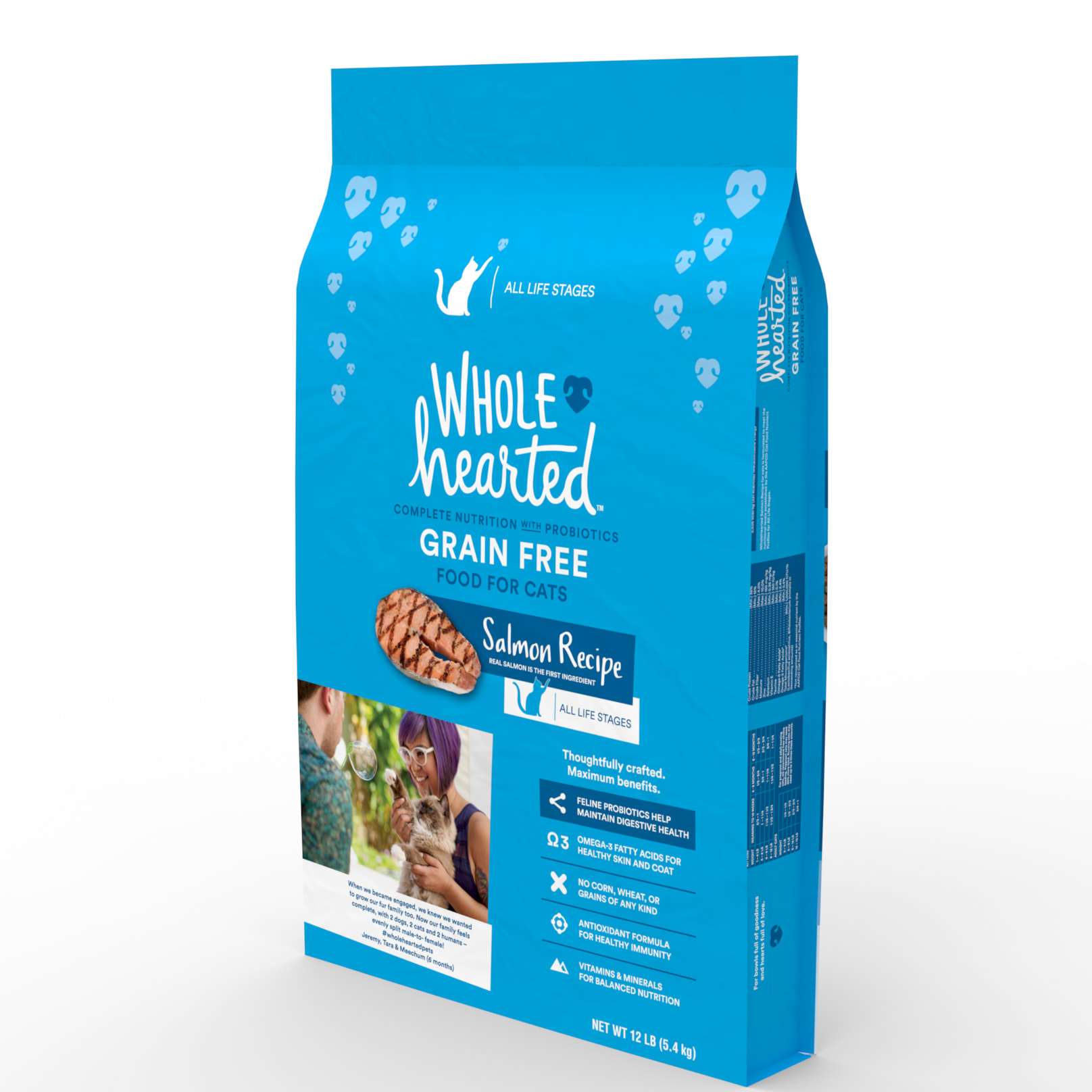 WholeHearted Grain Free Salmon Formula Dry Cat Food 12 lbs. Petco