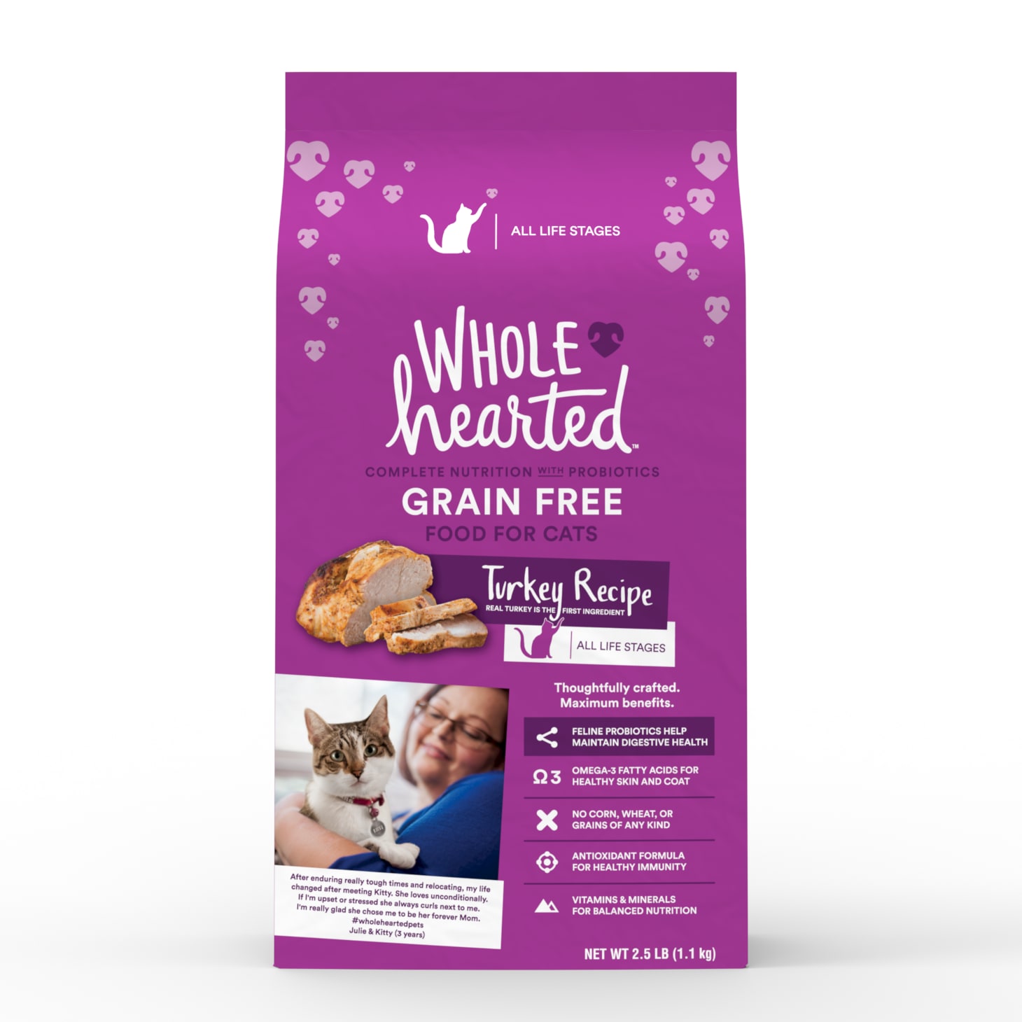 WholeHearted Grain Free Turkey Formula Dry Cat Food 2.5 lbs. Petco