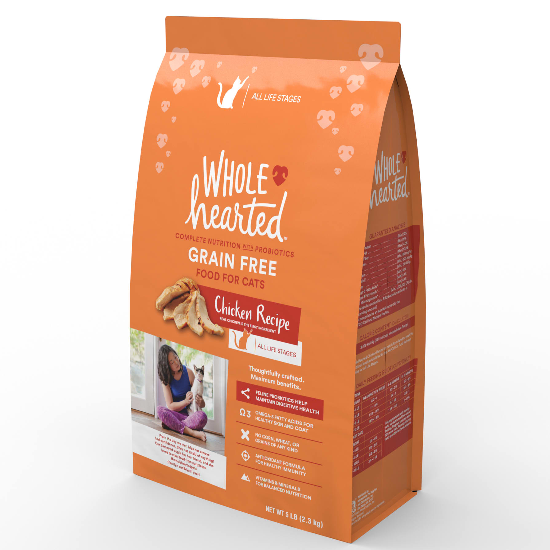 Wholehearted grain free chicken 2025 formula dry cat food