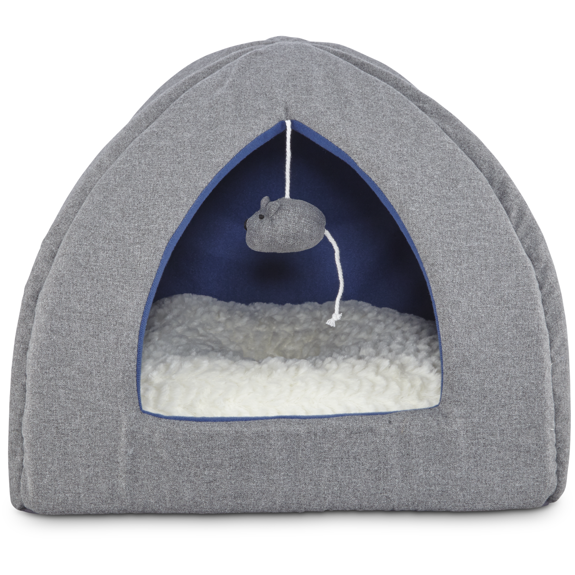 Harmony Igloo Hooded Cat Bed in Grey 