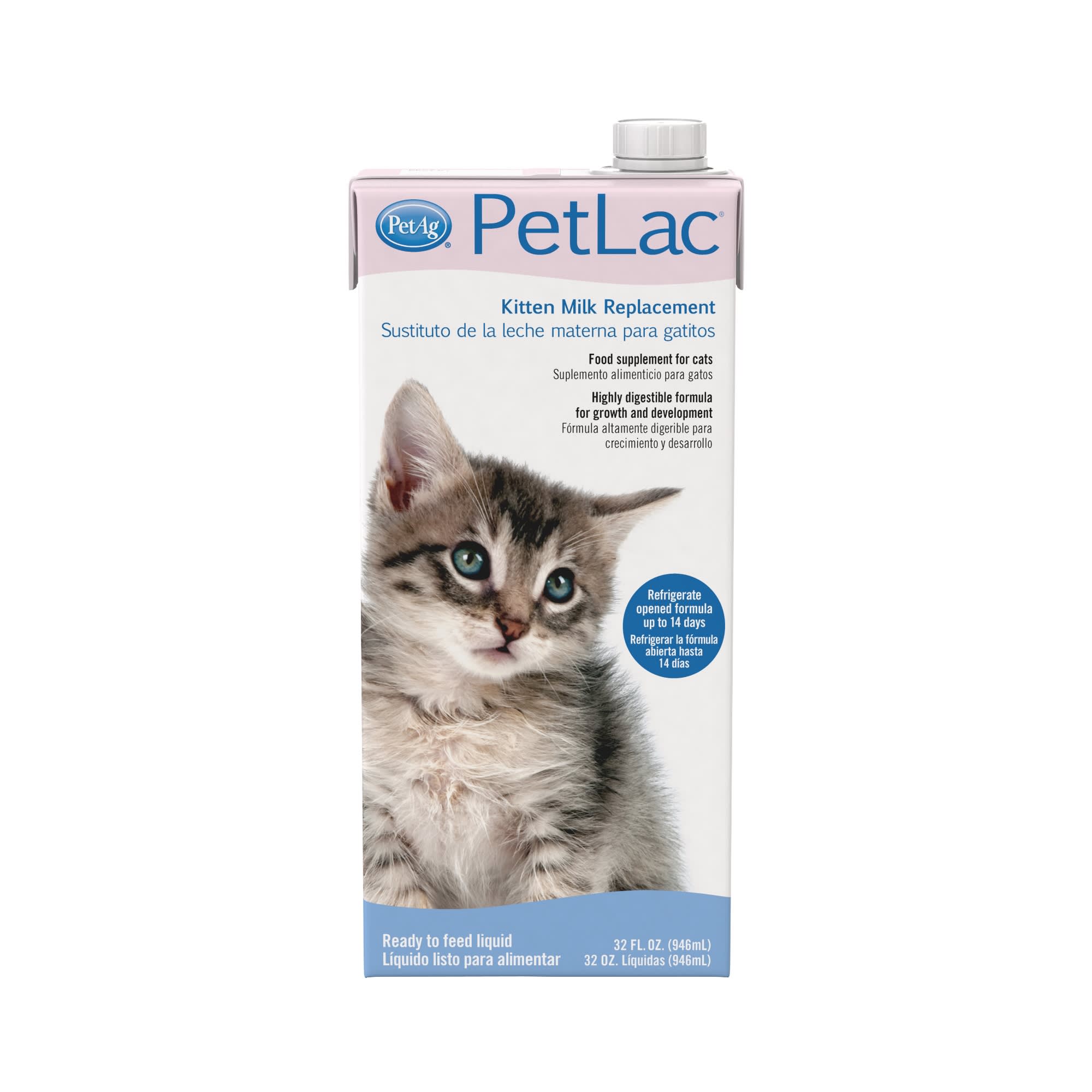 PetAg PetLac Kitten Liquid Milk Replacement 32 fl. oz