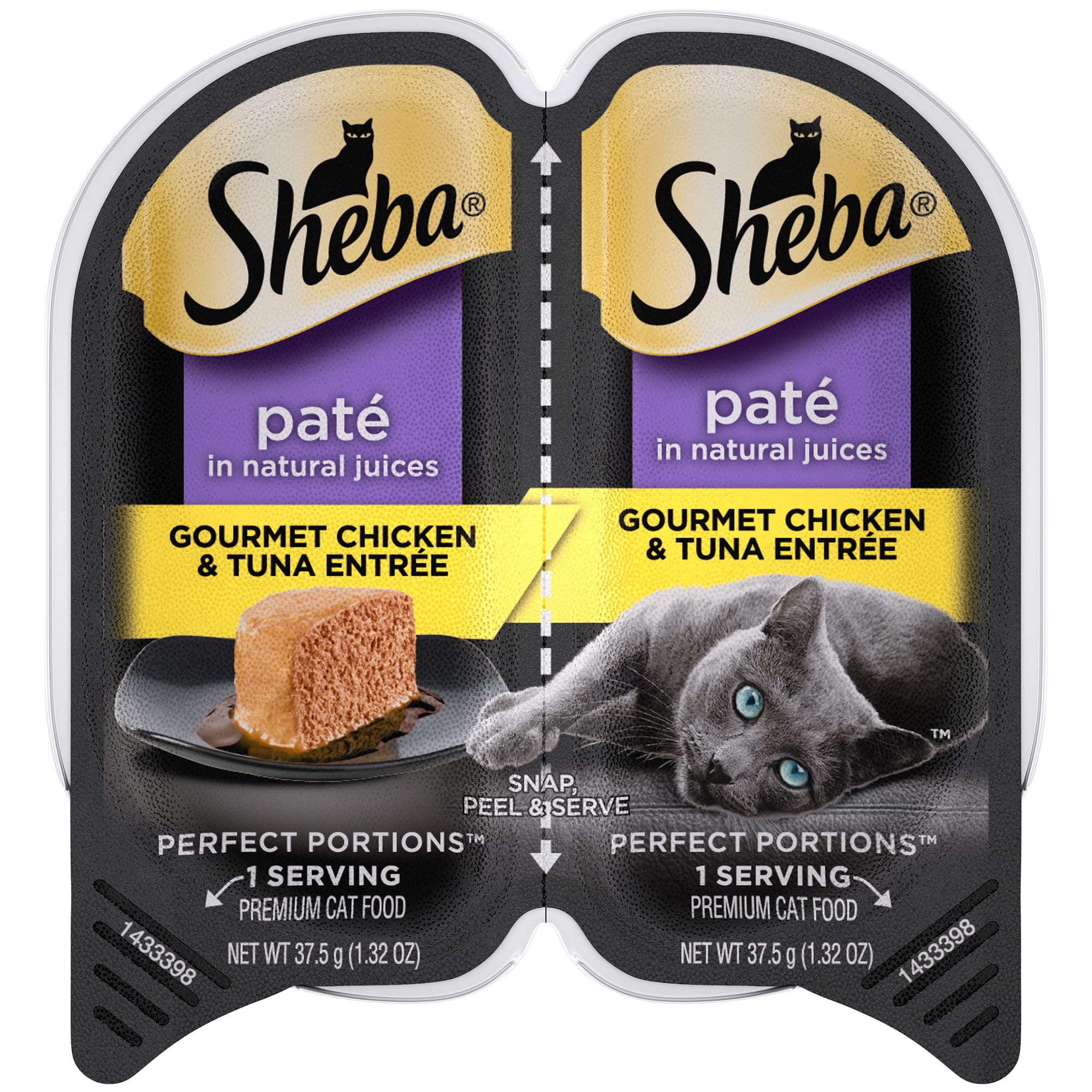 UPC 023100110233 product image for Sheba Perfect Portions Gourmet Chicken and Tuna Entree Wet Cat Food, 2.64 oz. | upcitemdb.com