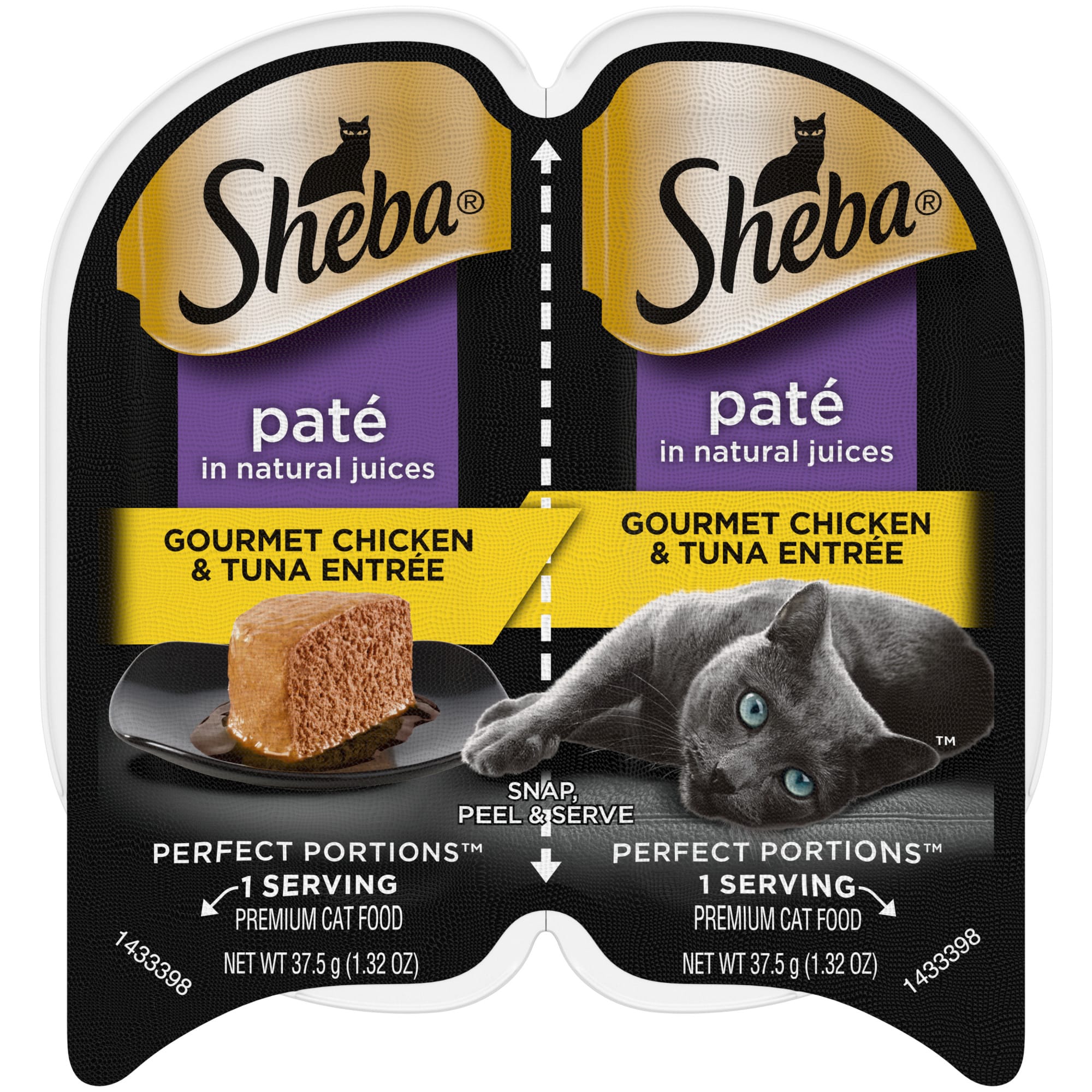 UPC 023100110233 product image for Sheba Perfect Portions Gourmet Chicken and Tuna Entree Wet Cat Food, 2.64 oz. | upcitemdb.com