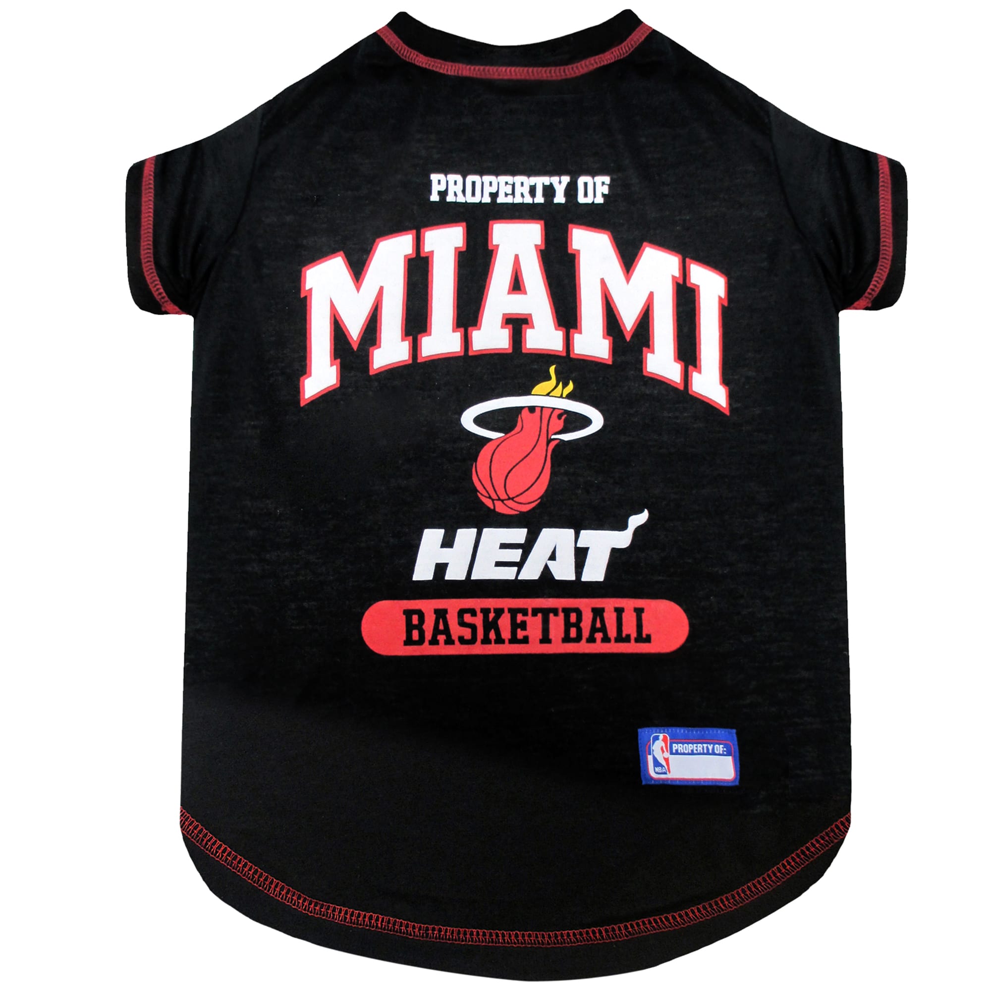 Pets First NBA Eastern Conference T-Shirt For Dogs, Small, Miami Heat