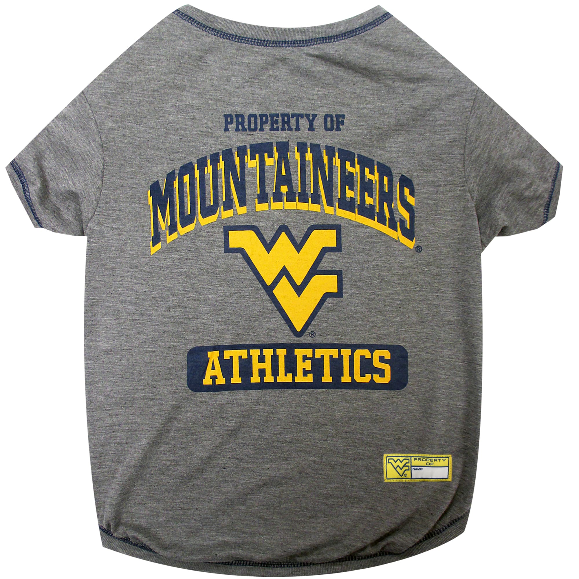 Pets First NCAA BIG 12 T-Shirt for Dogs, Large, West Virginia | Petco