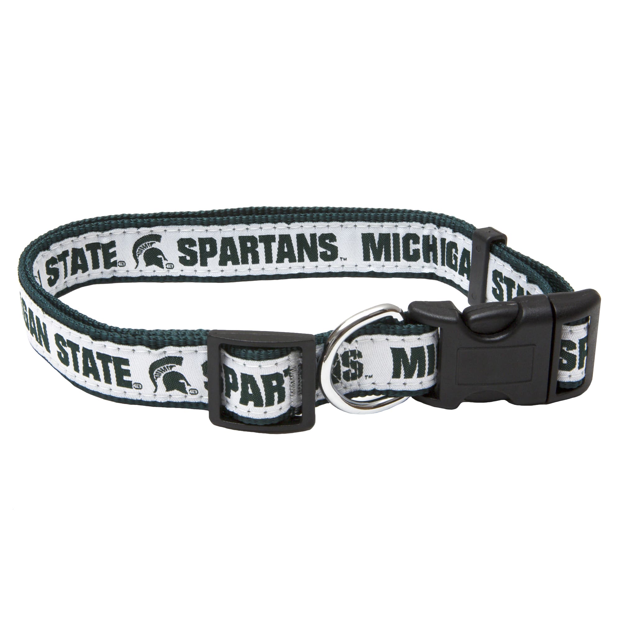 Medium Hunter Manufacturing HUN-4151-42-3900 Michigan State Spartans NCAA Dog Collar & Leash Set 