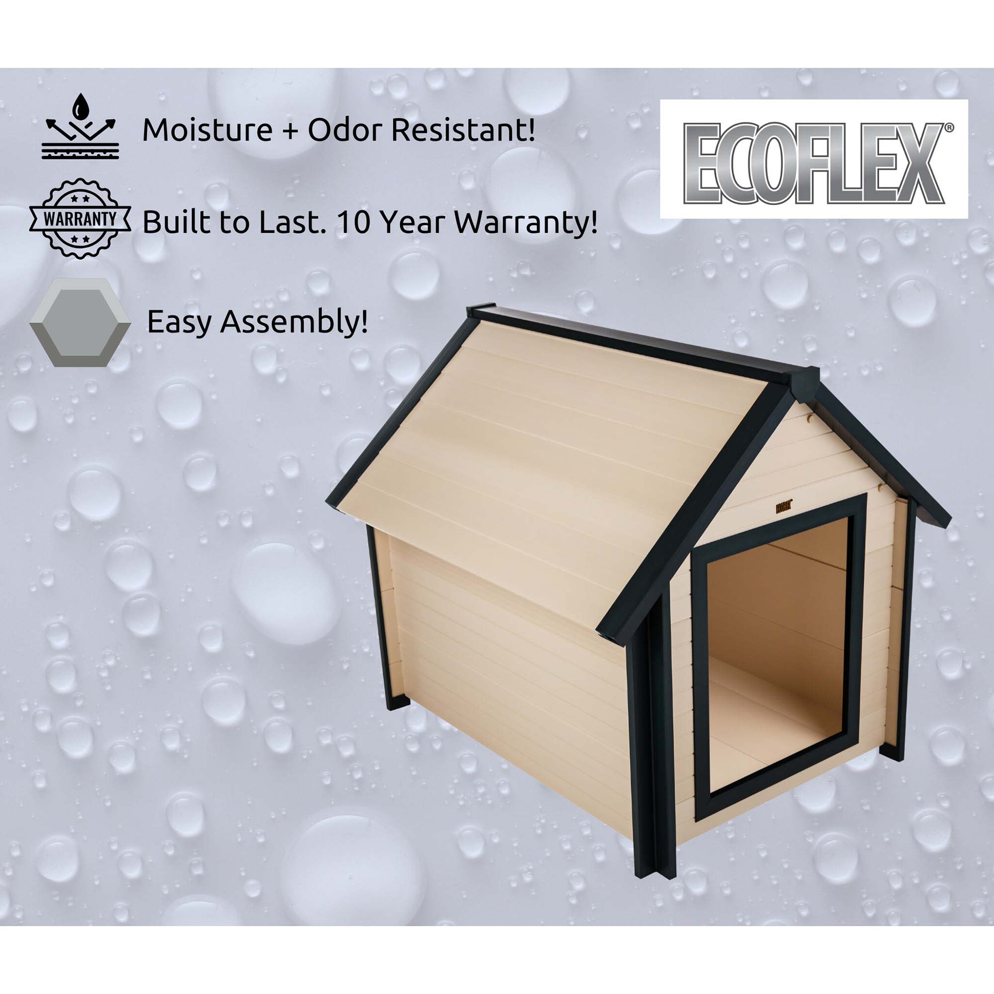 New Age Pet ECOFLEX Bunk Style Dog House, Maple, X-Large | Petco